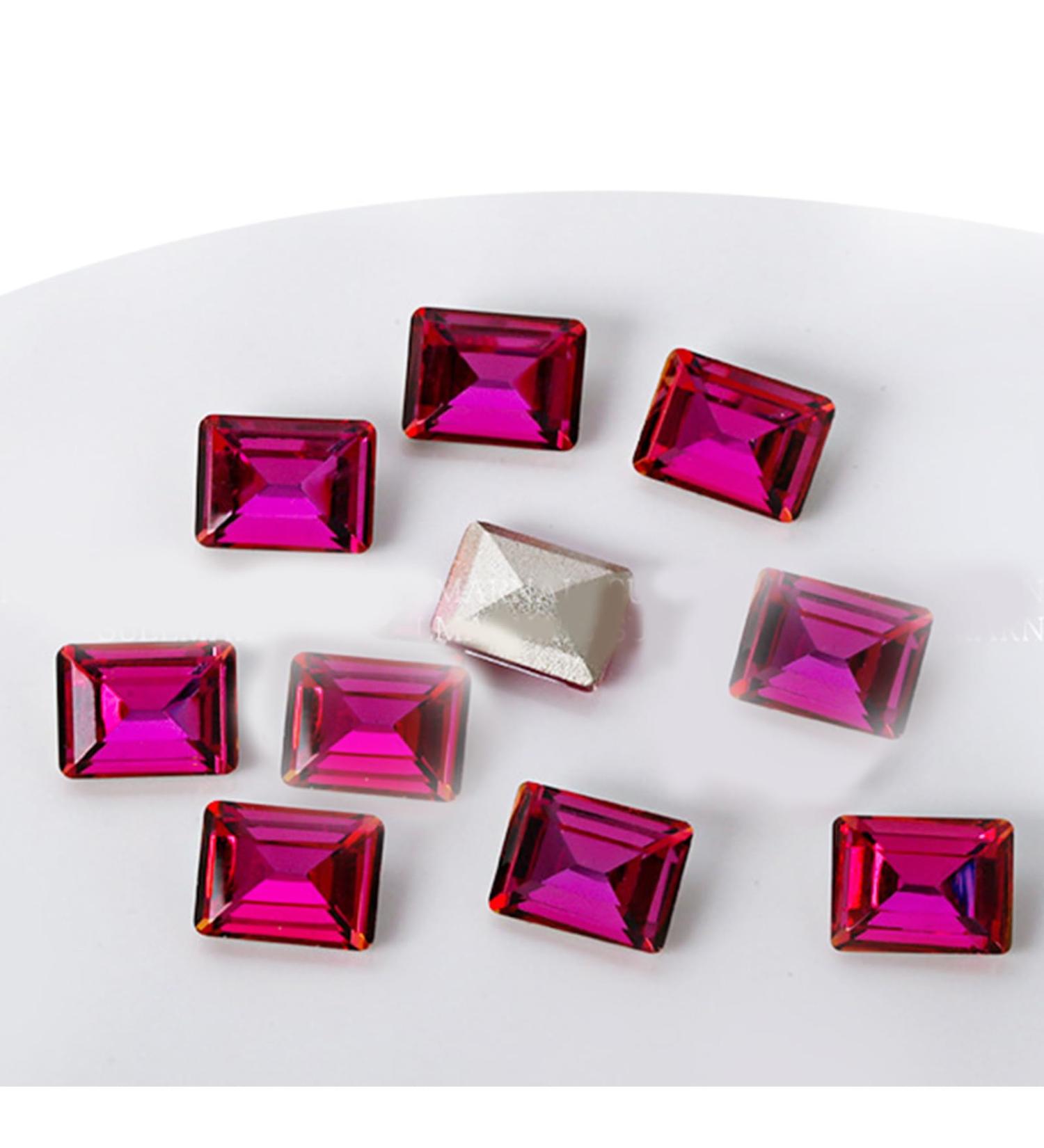 Crystal Nail Rhinestones Clear Nails Gems Stones 10Pcs Pointed Back Rhinestones Diamond Gems For Nail Art Supplies Nail Art Decorations Kits Nail Art Decorations Stickers ND966 - Buy Online on SooperMarket.com
