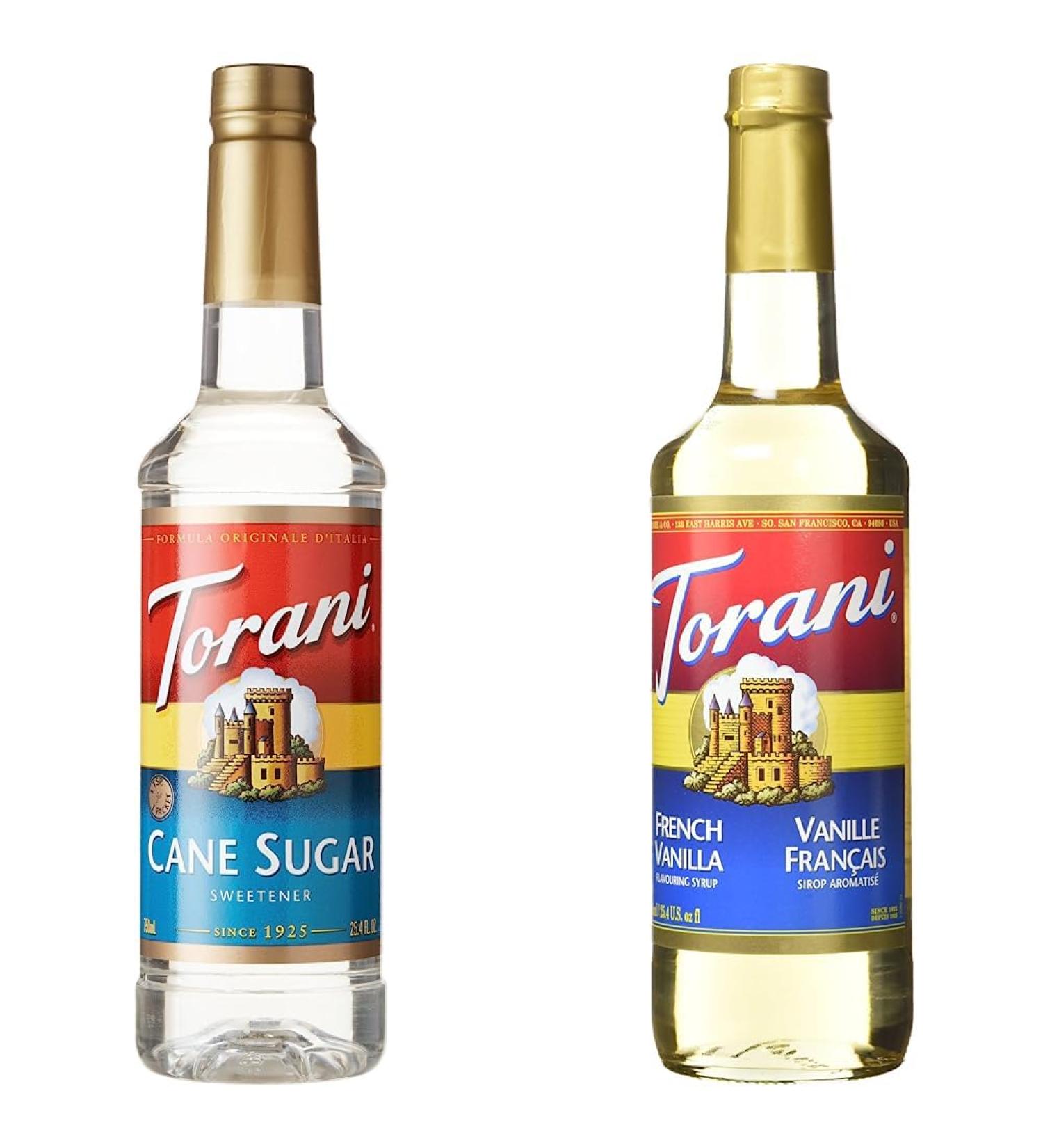 Torani Syrup Cane Sugar Sweetener 25.4 Ounces & French Vanilla Flavour Syrup 750ml Grocery+ French Vanilla Syrup - Buy Online on SooperMarket.com