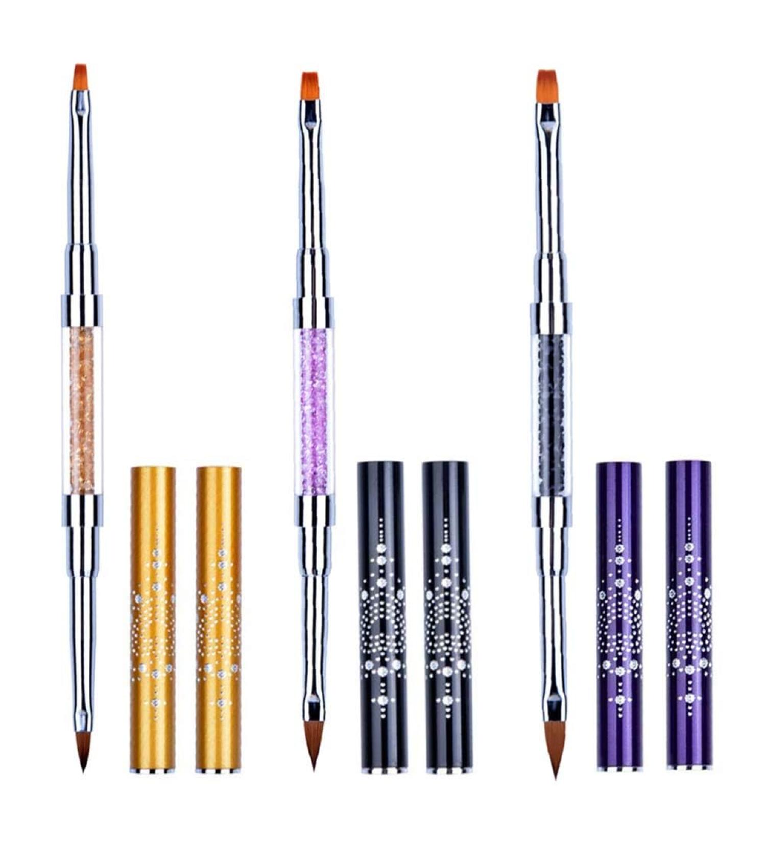 Kalolary 3PCs Acrylic Nail Brushes - Perfect Gel Nail Art & Design Accessories for Professional Nail Care - Buy Online on SooperMarket.com