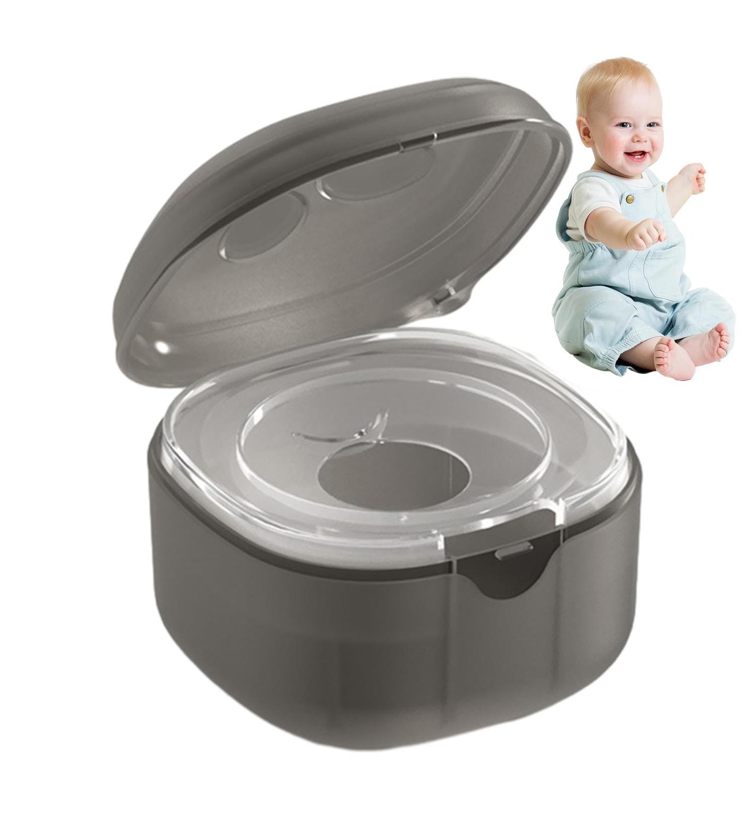 Kirdume Pacifier Organizer Box Stylish & Easy to Clean Dust-Proof Holder for Travel - Gray - Buy Online on SooperMarket.com