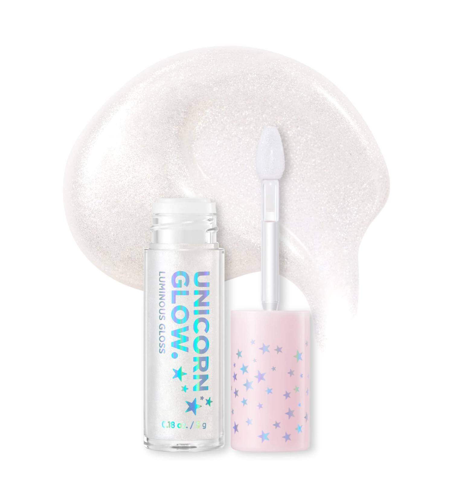 UNICORN GLOW Luminous Lip Gloss - Diamond 0.18 oz. Moisturizing & Hydrating Shimmery Finish - Buy Online on SooperMarket.com