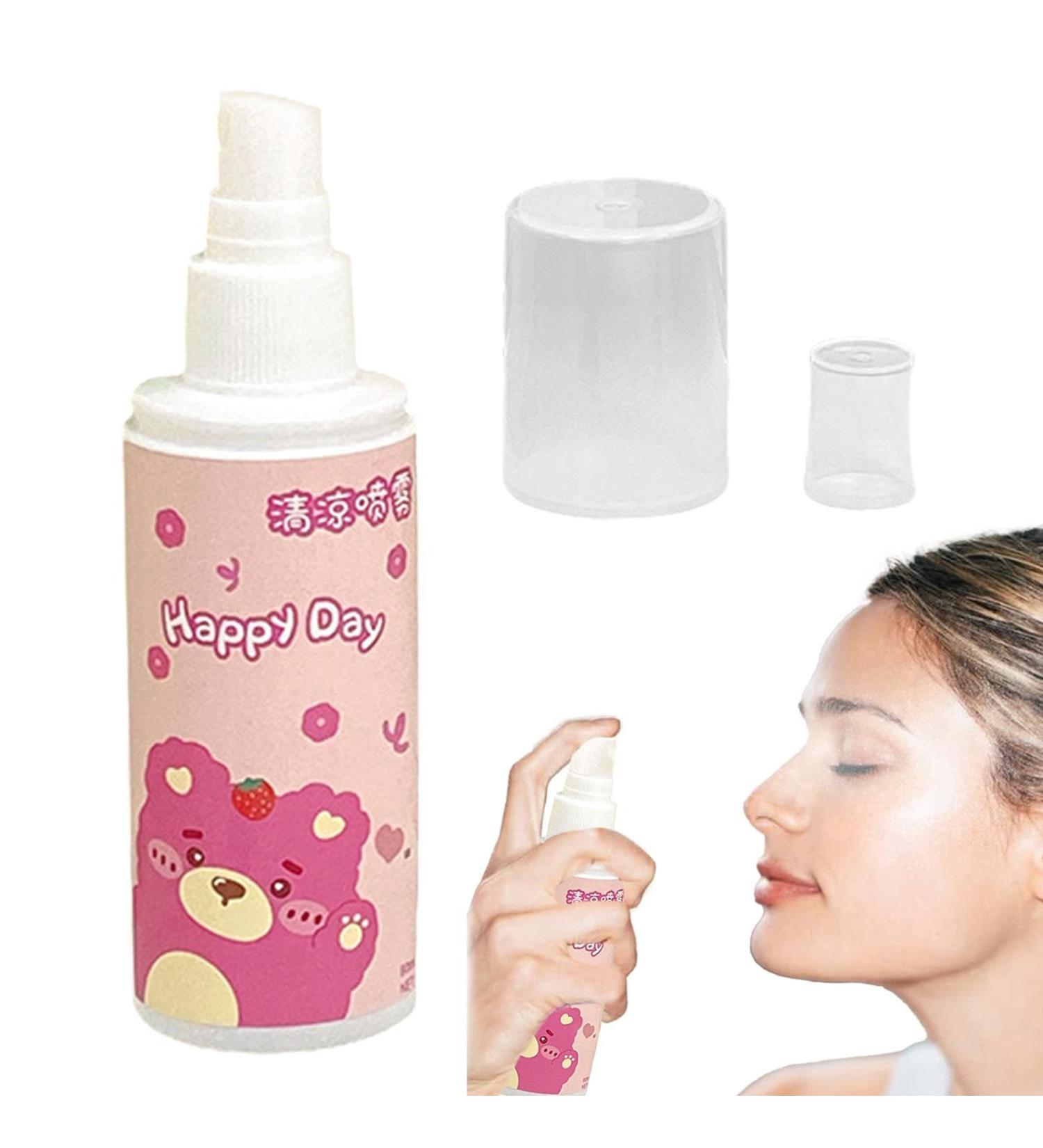 tongfeng Instant Cool Spray 80ml Tropical Waters Peppermint Cooling Spray Mist - Instantly Reduce Temperature Spray Small Lightweight Refreshing Protective Skin-friendly Spray For Face And Body Bear - Buy Online on SooperMarket.com