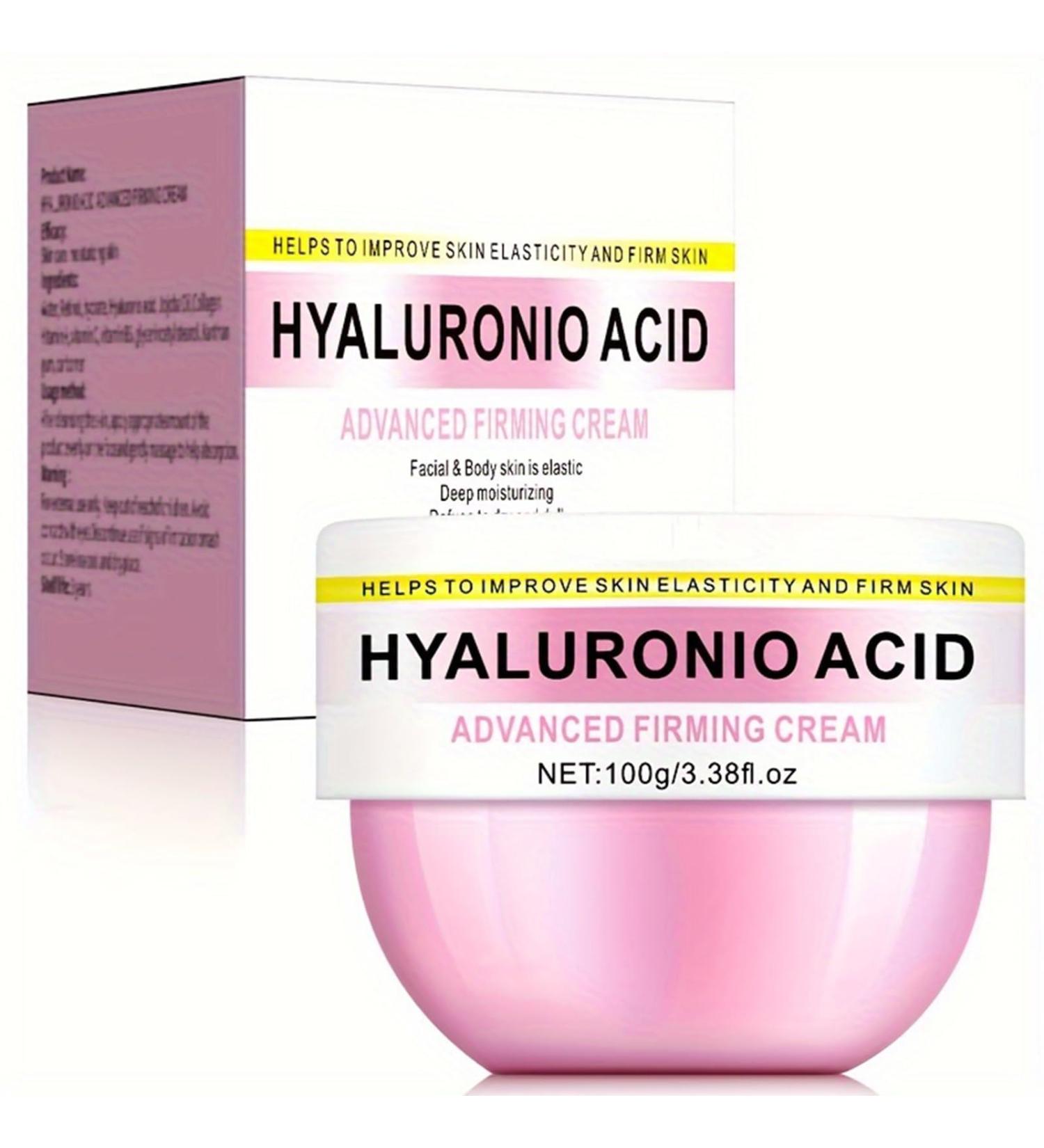 Hyaluronic Acid Moisturizer | Advanced Firming Face & Body Cream | Anti-Aging Skin Tightening Day & Night Care - 3.38 Fl oz - Buy Online on SooperMarket.com