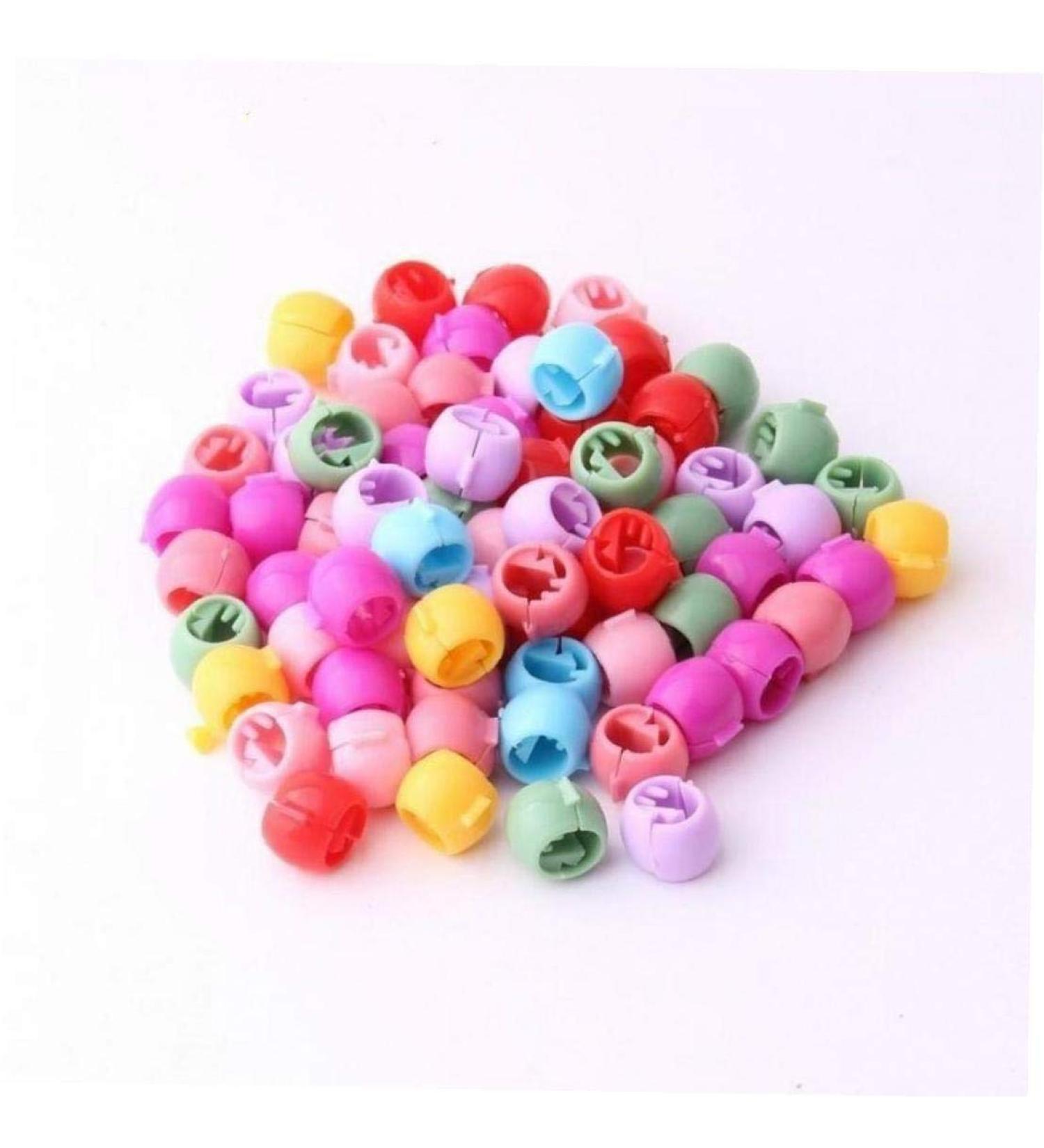80 Pcs Mini Hair Grippers - Candy Color Hair Clips for Women & Girls | Plastic Braid Hair Needles & Pearl Grain Hair Jewelry - Ideal for International Shipping - Buy Online on SooperMarket.com