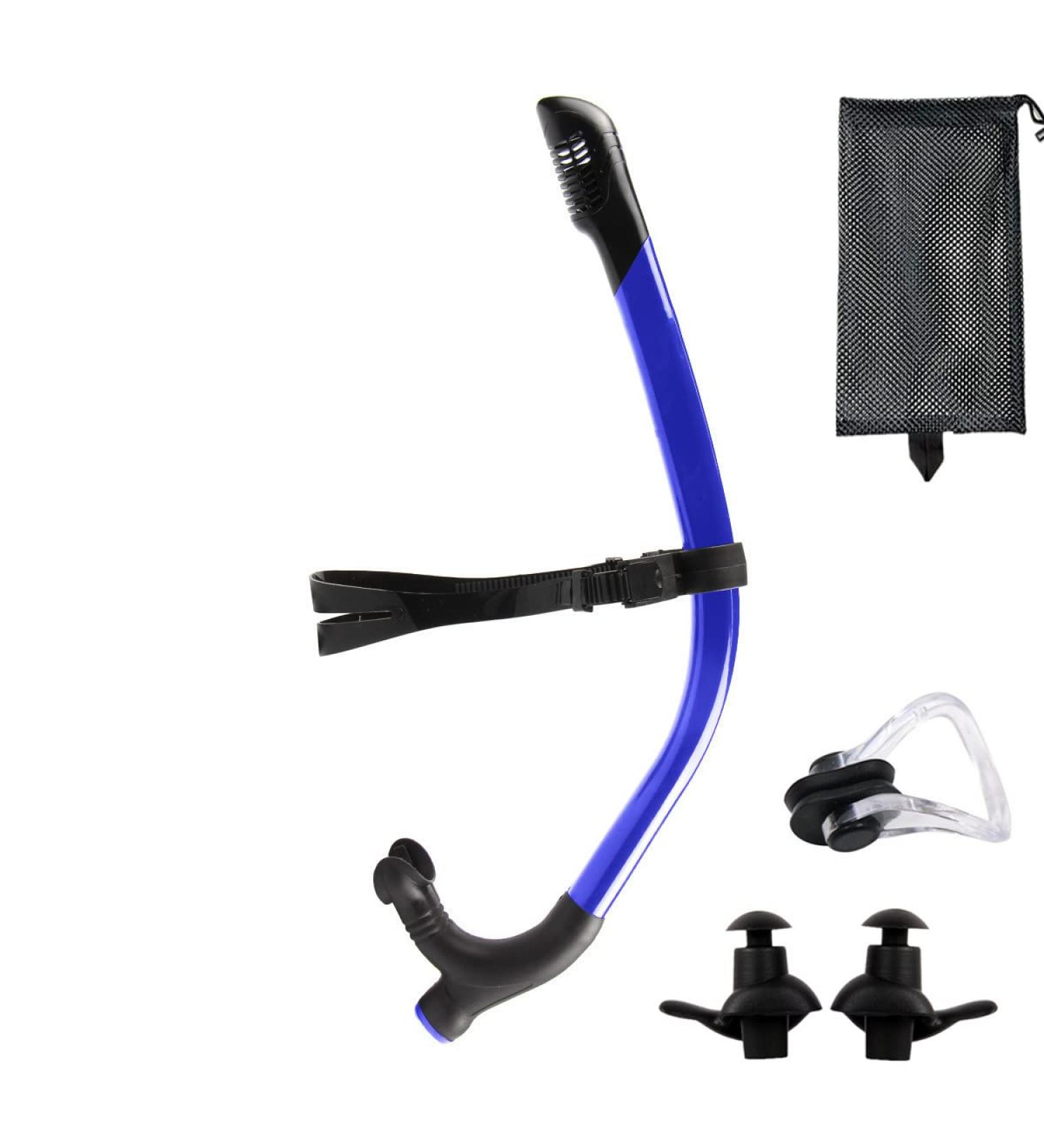 SACBOLA Dry Snorkel for Advanced Swim Training - Blue | Perfect for Pool Swimming & Open Water Snorkeling - Buy Online on SooperMarket.com