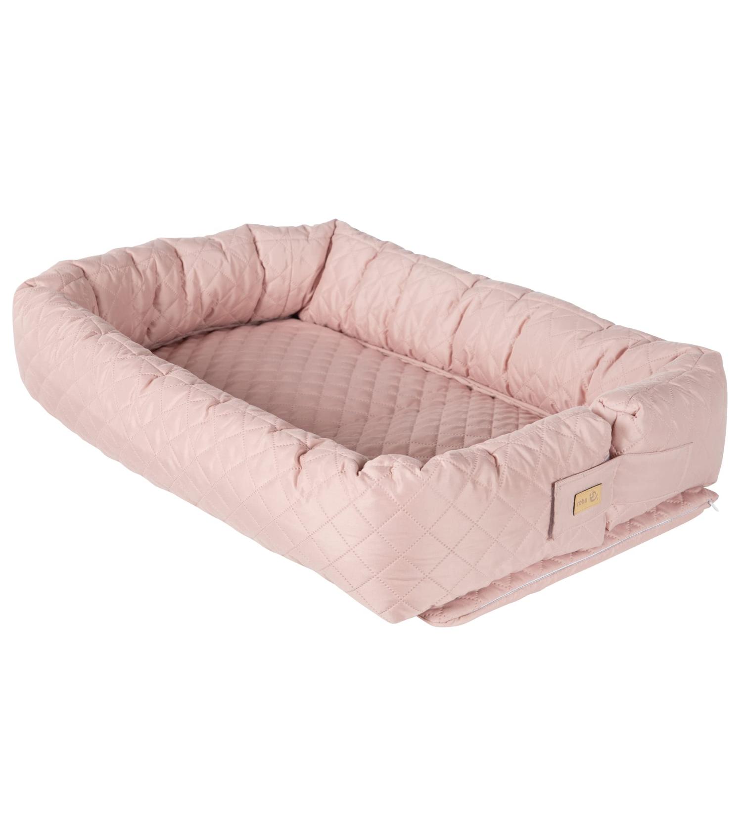 Roba Babylounge 3 in 1 - Stylish Pink/Mauve Changing Mat & Bed Snake for International Shipping - Buy Online on SooperMarket.com