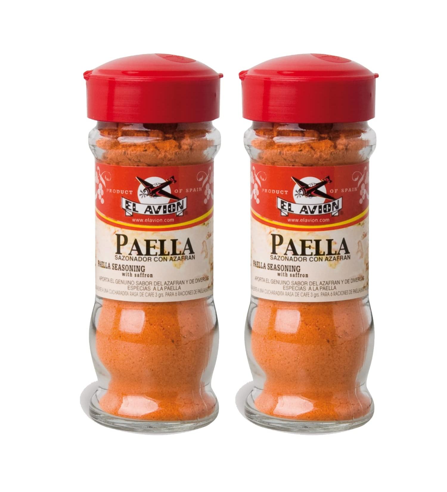 El Avion Paella Seasoning with Saffron 55g Jar (2 Pack) - Buy Online on SooperMarket.com