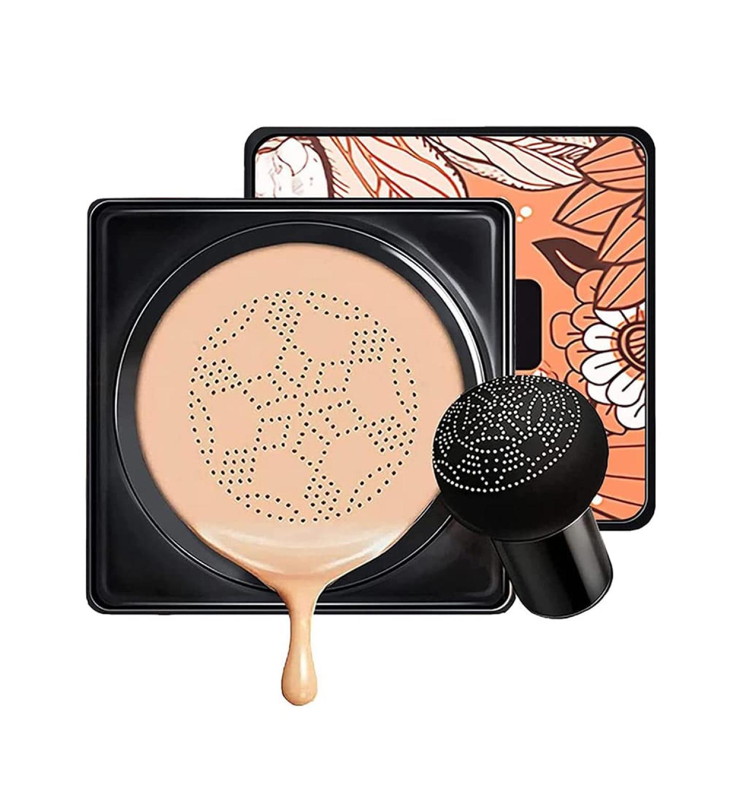 Mushroom Head Air Cushion BB Cream CC Cream Foundation + Makeup Sponge | Long-lasting, Waterproof, Natural Moisturizing Concealer - Buy Online on SooperMarket.com