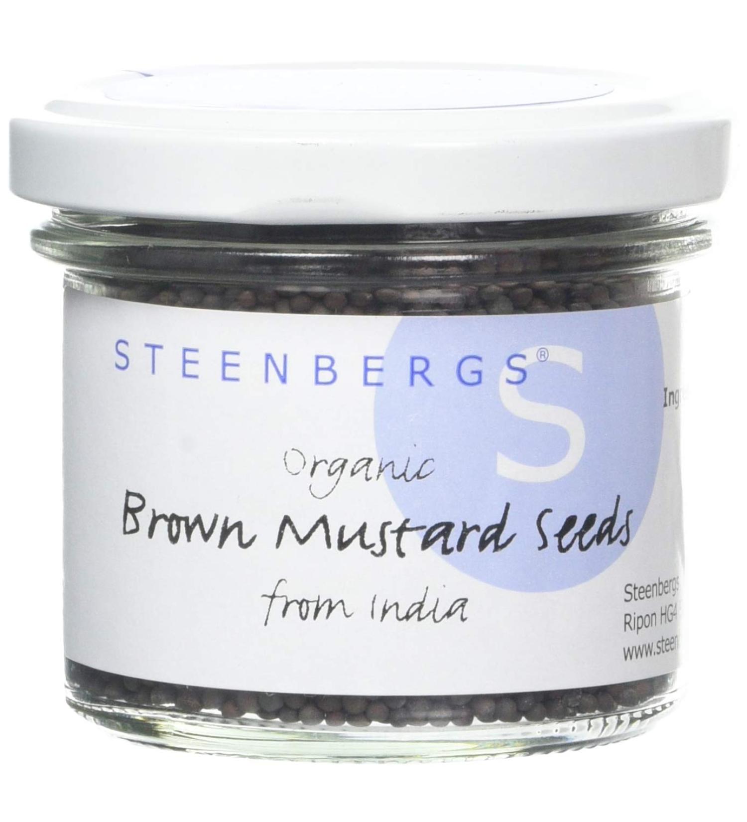 Steenbergs Organic Brown Mustard Seed 68g - Premium Quality | Steenbergs UK - Buy Online on SooperMarket.com