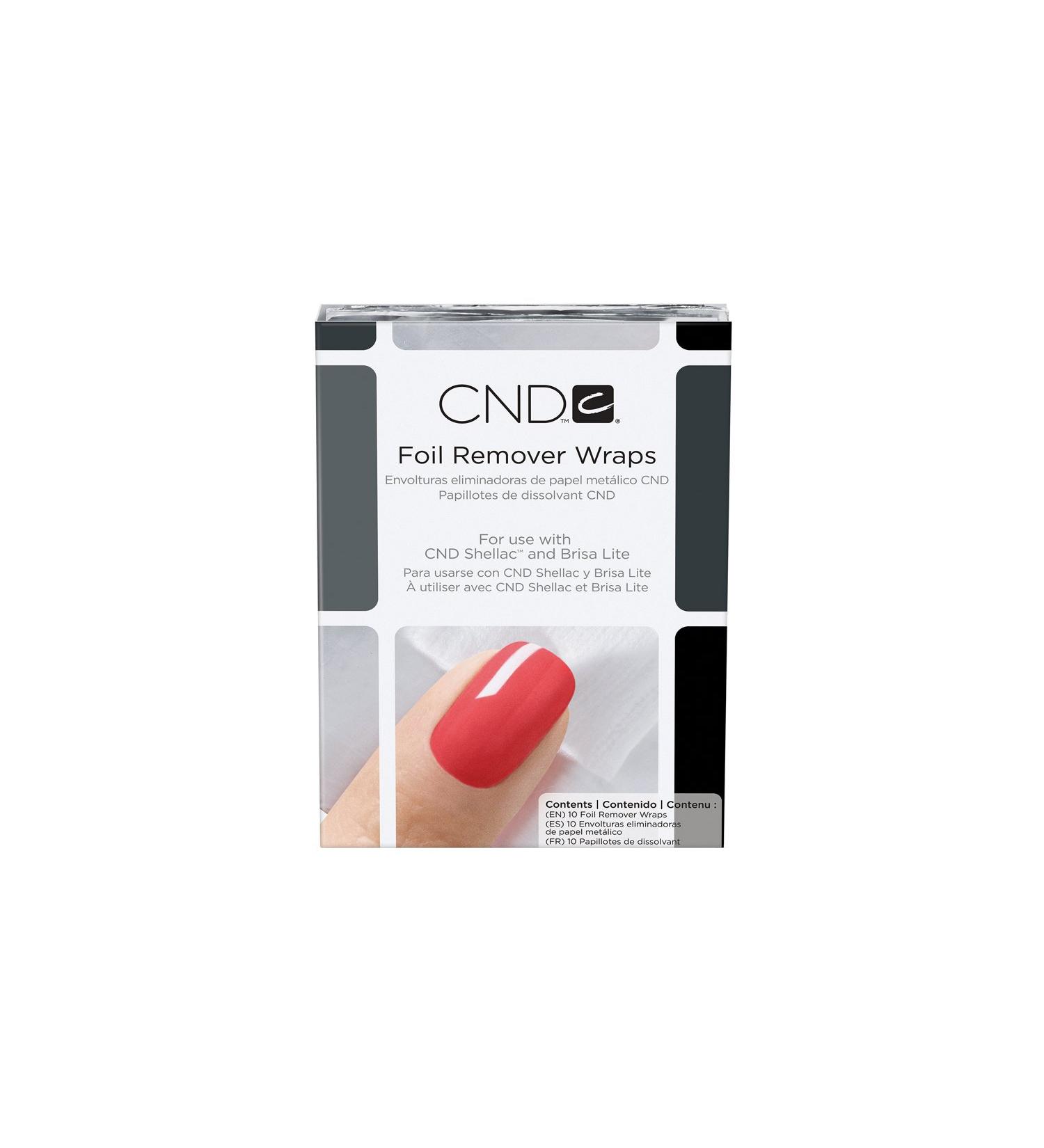 CND Shellac Foil Remover Wraps 10 pieces 1Pack (1 x 10 pieces)
