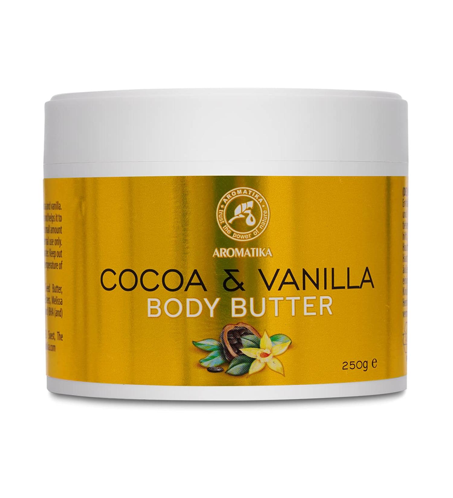 Cocoa & Vanilla Body Butter 250g | Natural Moisturizer for Very Dry Skin | Luxurious Skin & Hand Care - Buy Online on SooperMarket.com