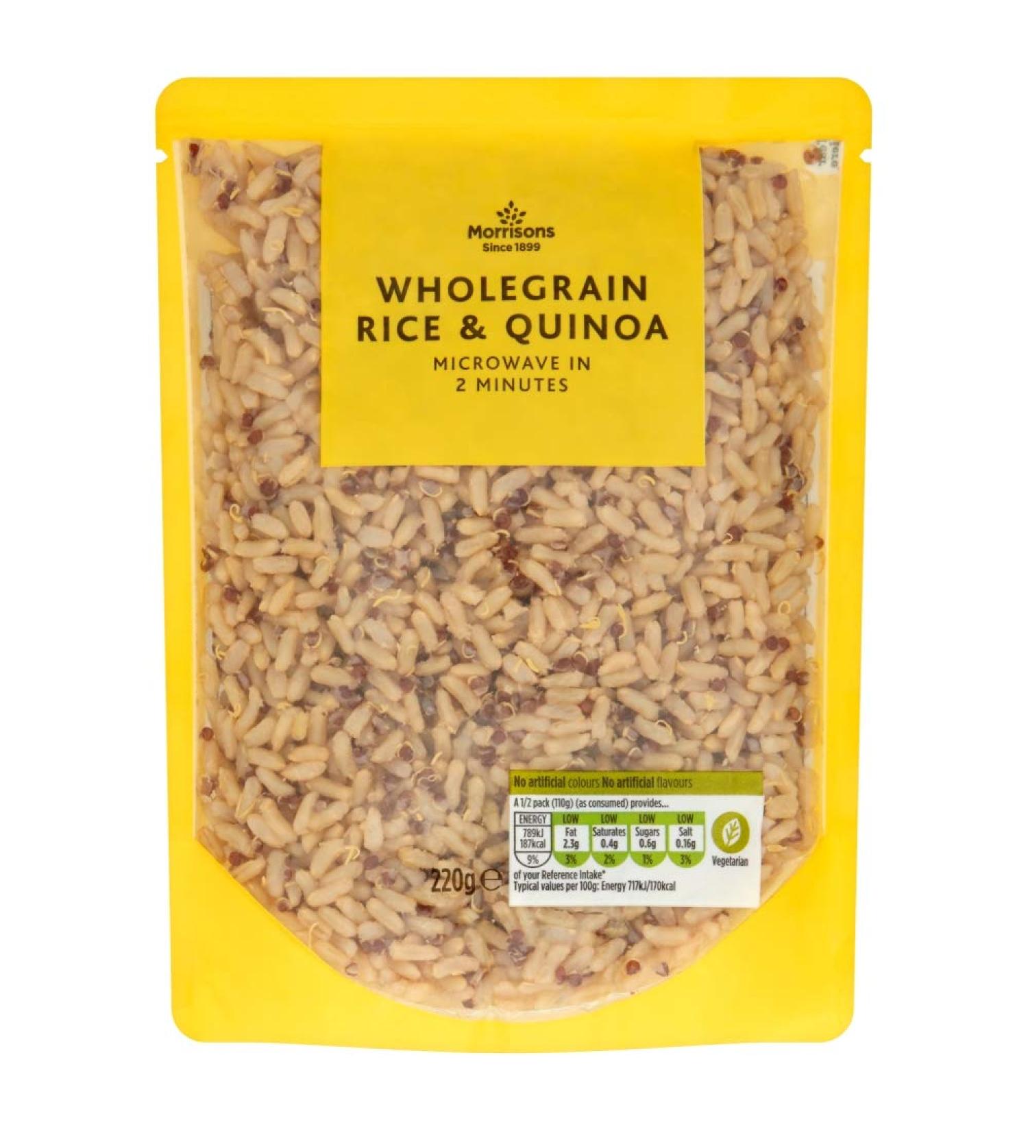 Morrisons Wholegrain Rice and Quinoa 220g