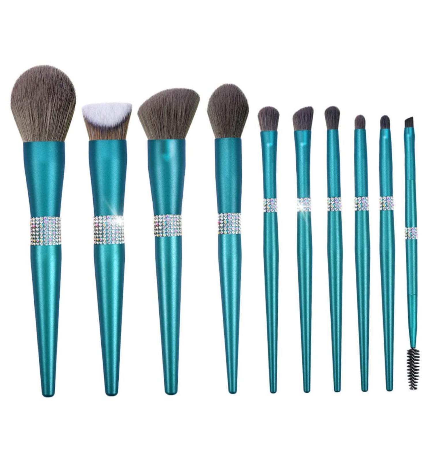 POPETPOP 1 Set Diamond Makeup Brush Artificial Fiber Miss Turquoise Beauty Tools - Buy Online on SooperMarket.com