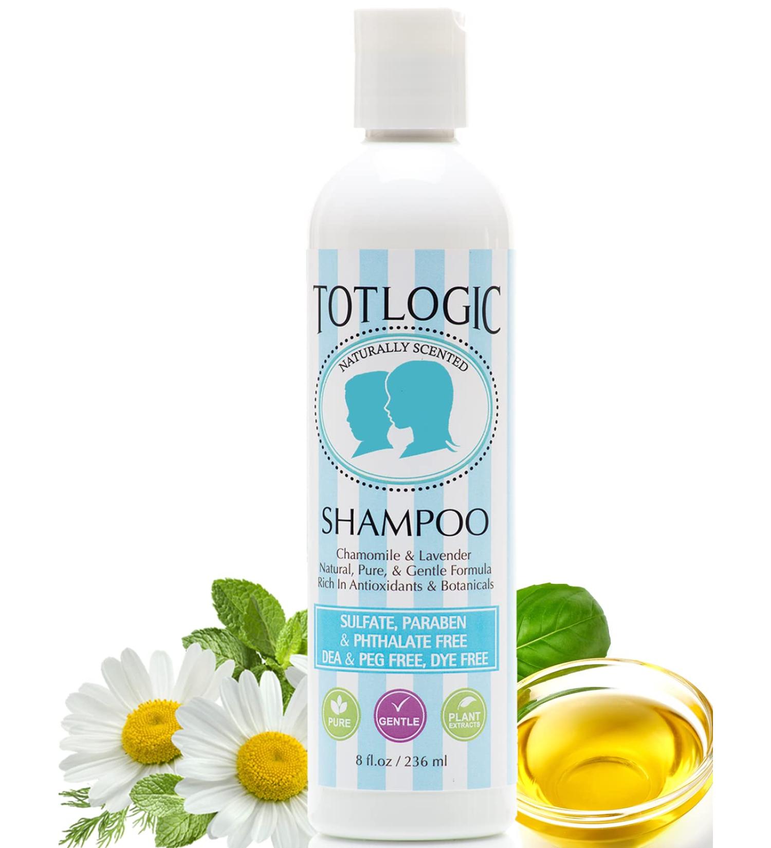 TotLogic Sulfate-Free Kids Shampoo - 8 oz | Gentle, Paraben-Free & Non-Toxic Plant-Based Formula with Natural Essential Oils for Babies and Toddlers - Buy Online on SooperMarket.com