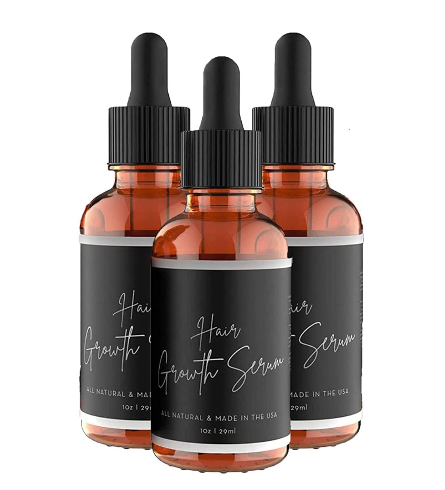 2023 New Allurium Hair Growth Serum for Black Women - Set of 3 Bottles | Anti Hair Loss, Nourishing & Repairing Formula for Fast, Natural Growth - Buy Online on SooperMarket.com