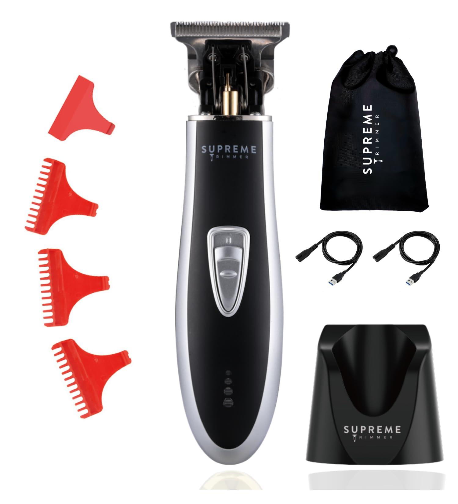 Hair Trimmer for Men by Supreme Trimmer - ST5210 Professional Barber Hair Clippers Liner Cordless Beard Trimmer - Silver T Shaper - Buy Online on SooperMarket.com