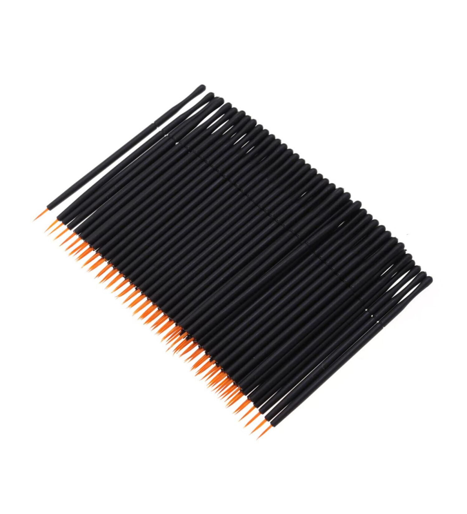 KALLORY 100pcs Eyeliner for Girls Makeup Tools Wand Applicator Disposable Makeup Brush - Buy Online on SooperMarket.com
