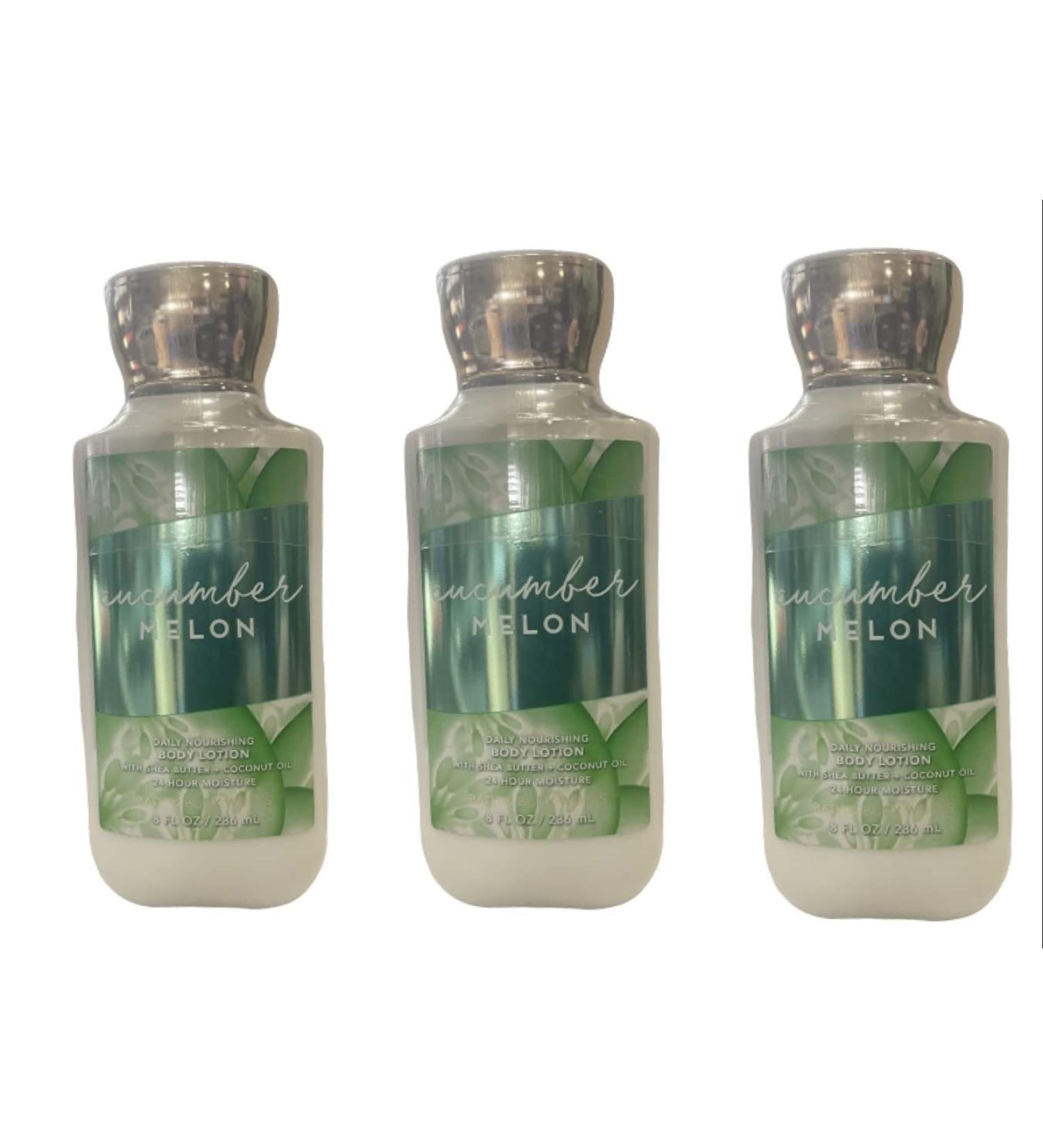 Bath & Body Works Shea & Vitamin E Lotion Cucumber Melon 8 oz (3 Pack) - Moisturizing body lotion with refreshing scent - Buy Online on SooperMarket.com