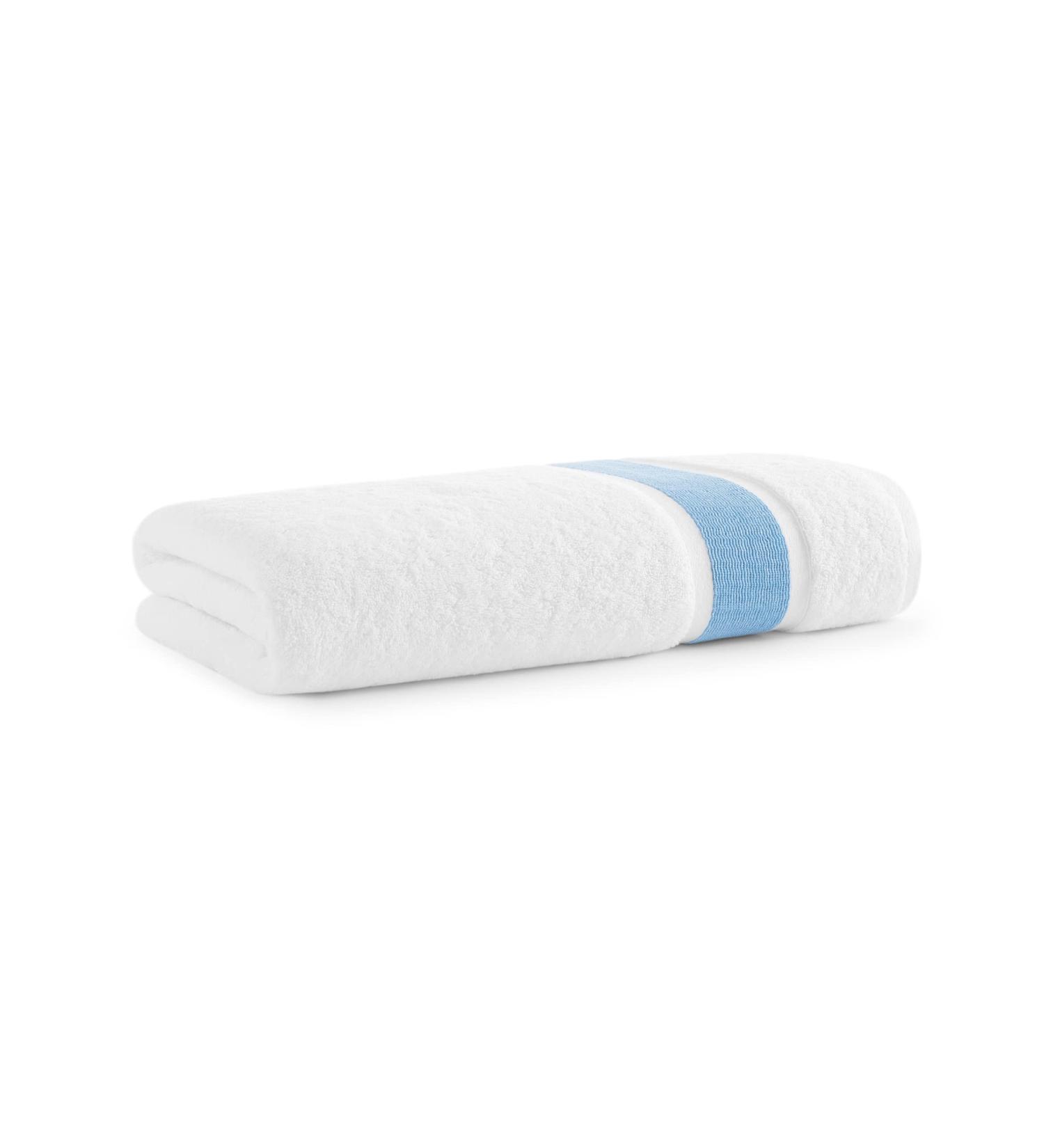 Aston & Arden Aegean Striped Turkish Bath Sheet - Eco-Friendly 600 GSM Soft & Absorbent Towel - Deep Pool Blue - Buy Online on SooperMarket.com