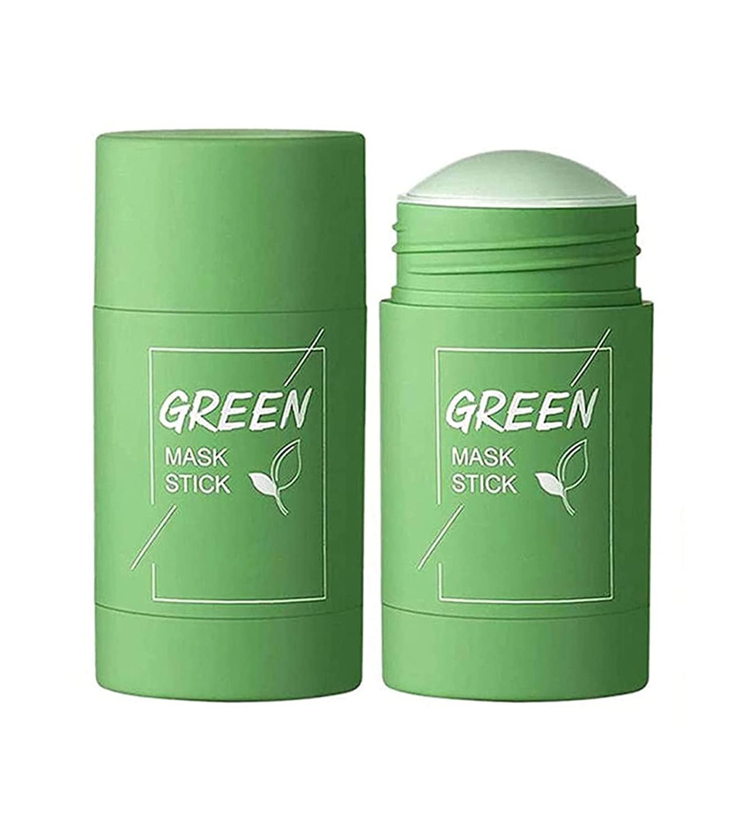 Poreless Deep Cleanse Mask Stick - Green Tea Clay Stick for All Skin Types (2PCs) - Deep Clean & Improve Skin - Men & Women - Buy Online on SooperMarket.com