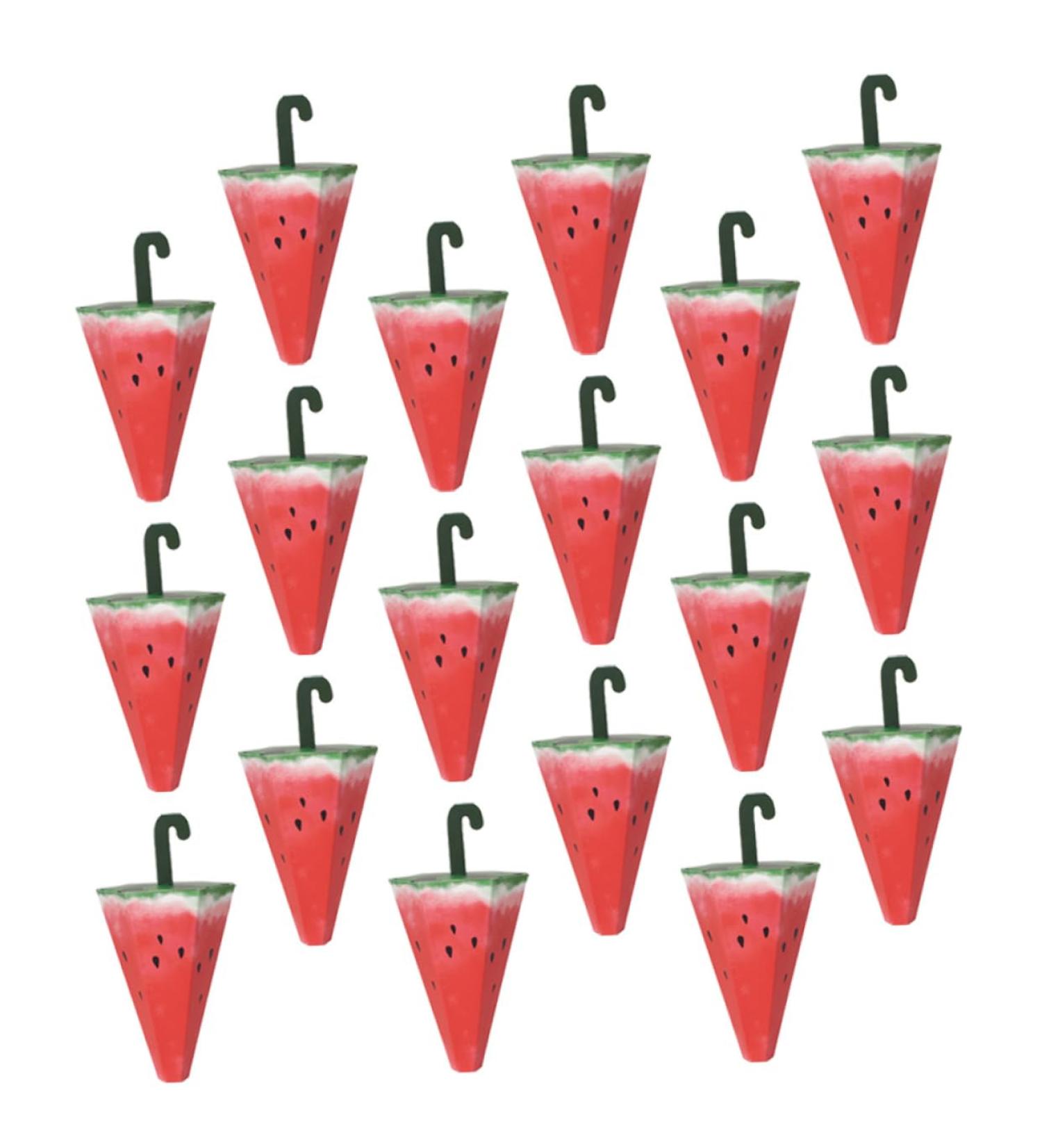 HOMSFOU 25 Pcs Candy Box Kawaii Desk Kids Gift Bags Kids Goodie Bags Floor Stickers for Office Gourds Dried for Crafts Containers for Kids Candy for Kids Sweets Watermelon Paper 14X8.3cm Assorted Color 1 - Buy Online on SooperMarket.com