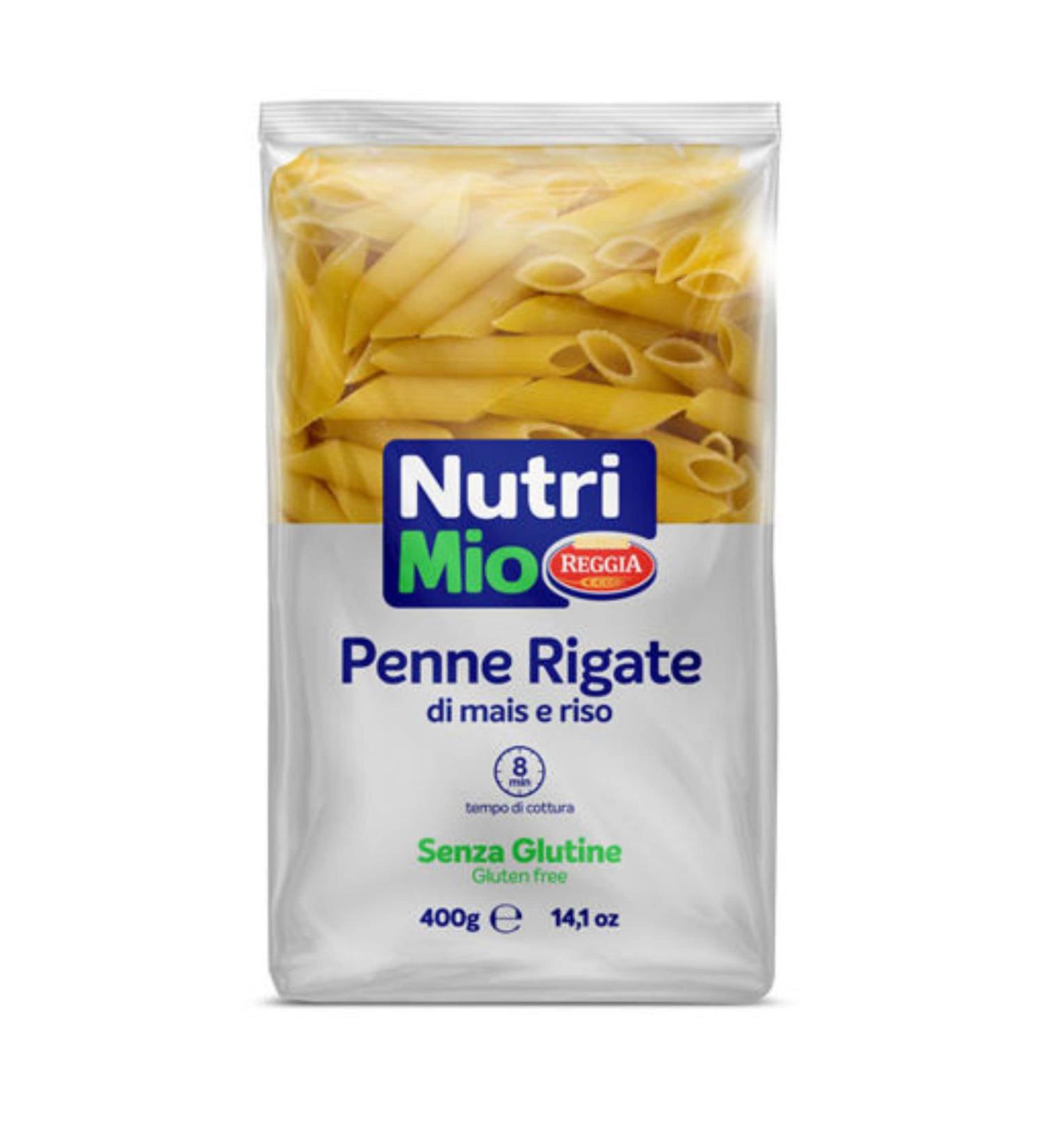 Nutri Mio Gluten Free Penne Rigate Pasta 2x 400g Resturant Quality