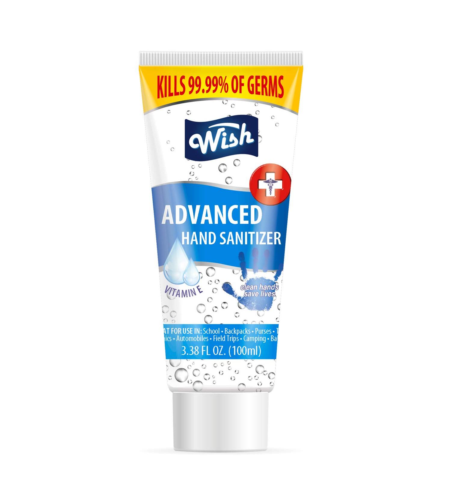 Wish Hand Sanitizer 3.38oz Tube - Convenient 1 Pack | Effective Germ Protection - Buy Online on SooperMarket.com