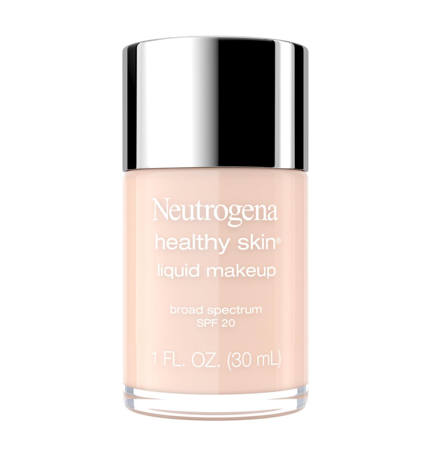 Neutrogena Healthy Skin Liquid Makeup Foundation SPF 20 - Lightweight & Flawless Coverage Natural Ivory - Antioxidant Vitamin E & Feverfew 1 fl. oz - International Shipping Available - Buy Online on SooperMarket.com