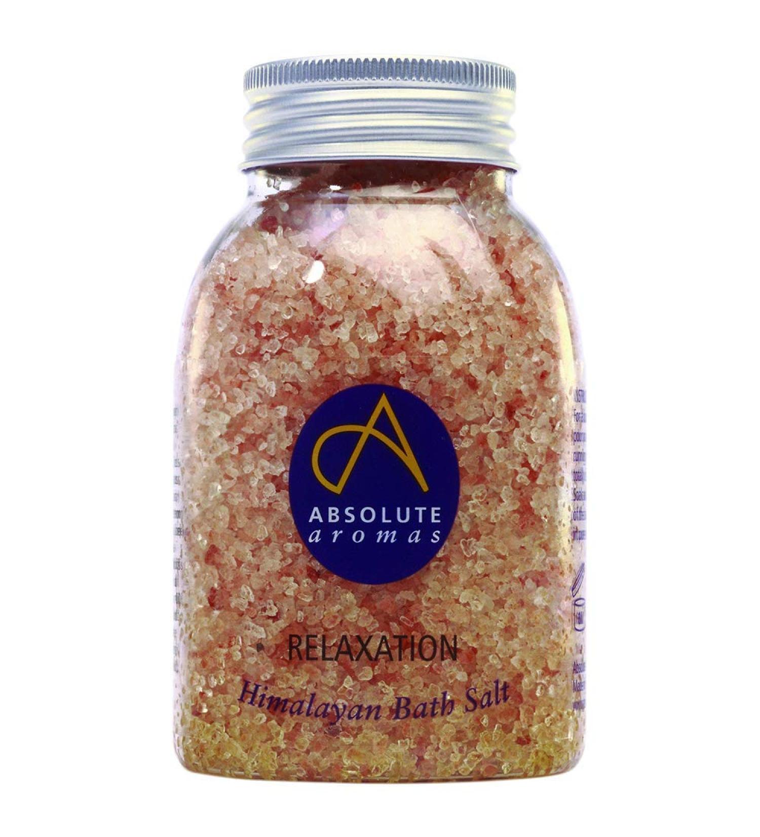 Absolute Aromas Relaxation Bath Salts 290g - Pink Himalayan Salt with Pure Essential Oils for Relaxation - Buy Online on SooperMarket.com
