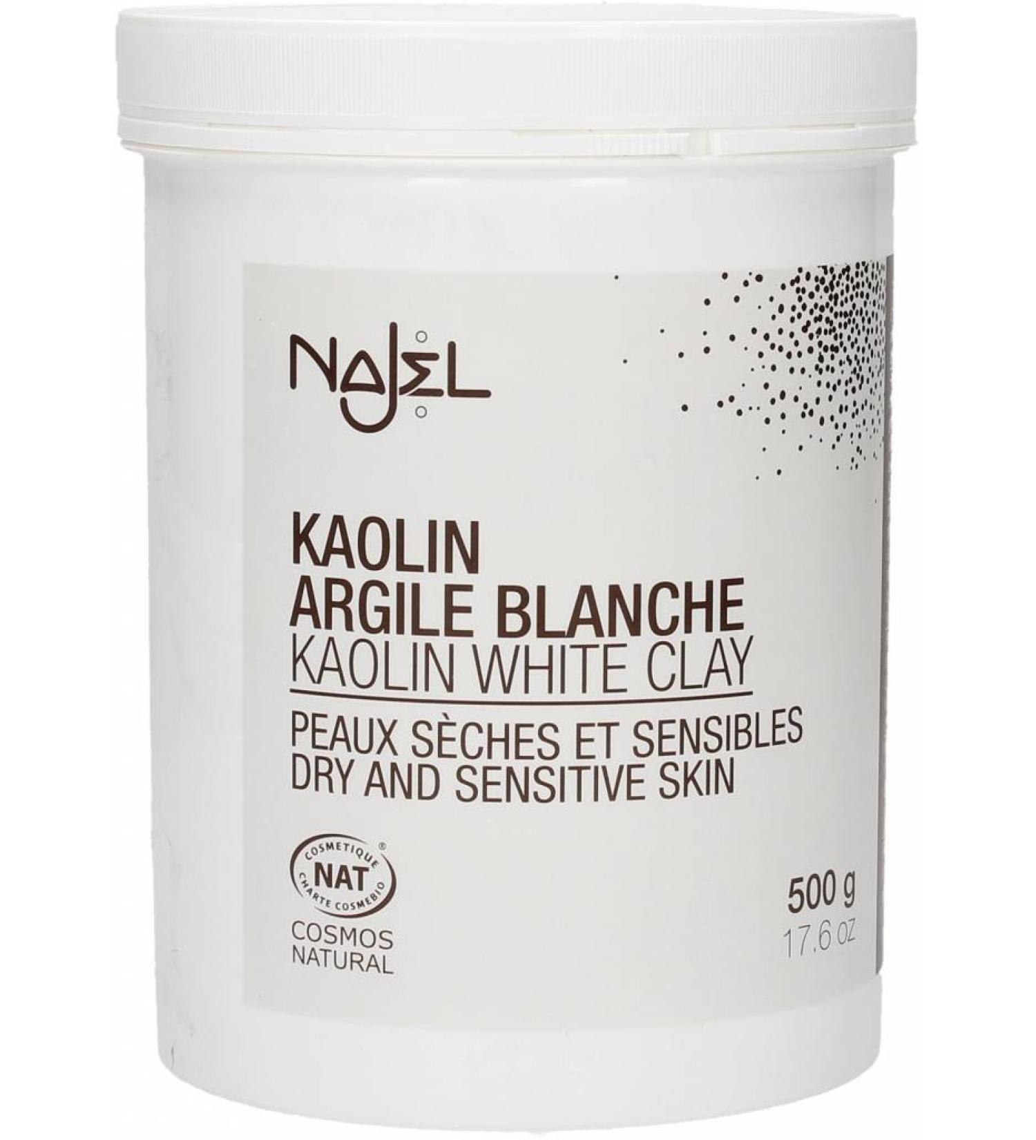 Clay white powder - natural cosmetics - dry and sensitive skin - 500g
