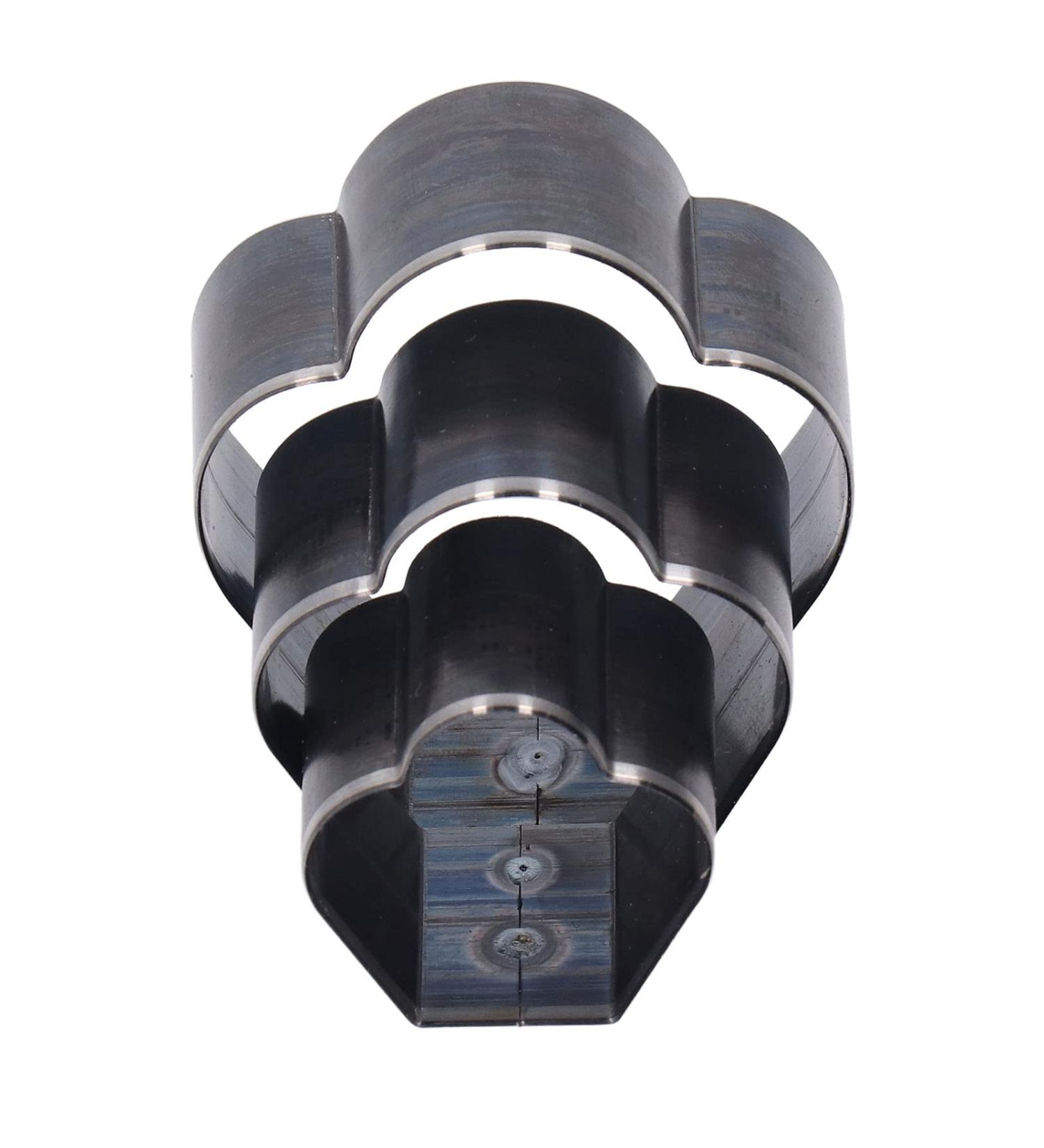 Crown-Shaped Leather Dance Tool Set - 3-Part Craft Punching Equipment | Alloyed Steel 1-Hole Hollow Punch - Buy Online on SooperMarket.com