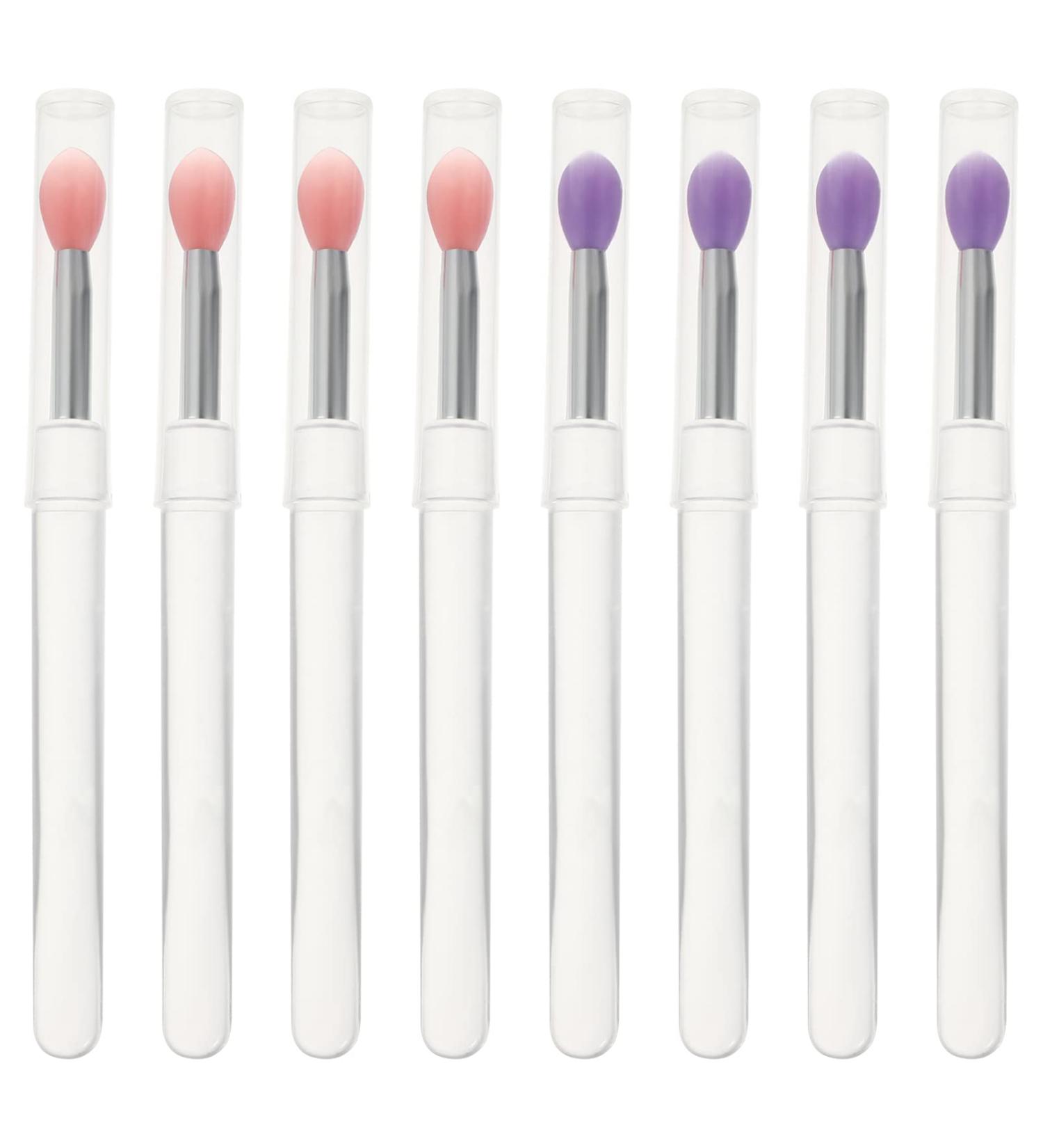 KALLORY 8pcs Professional Convenient Portable Eyeshadow Eyeshadow Silicone Makeup Lipstick 10.7X0.8X0.8CM Assorted Color - Buy Online on SooperMarket.com