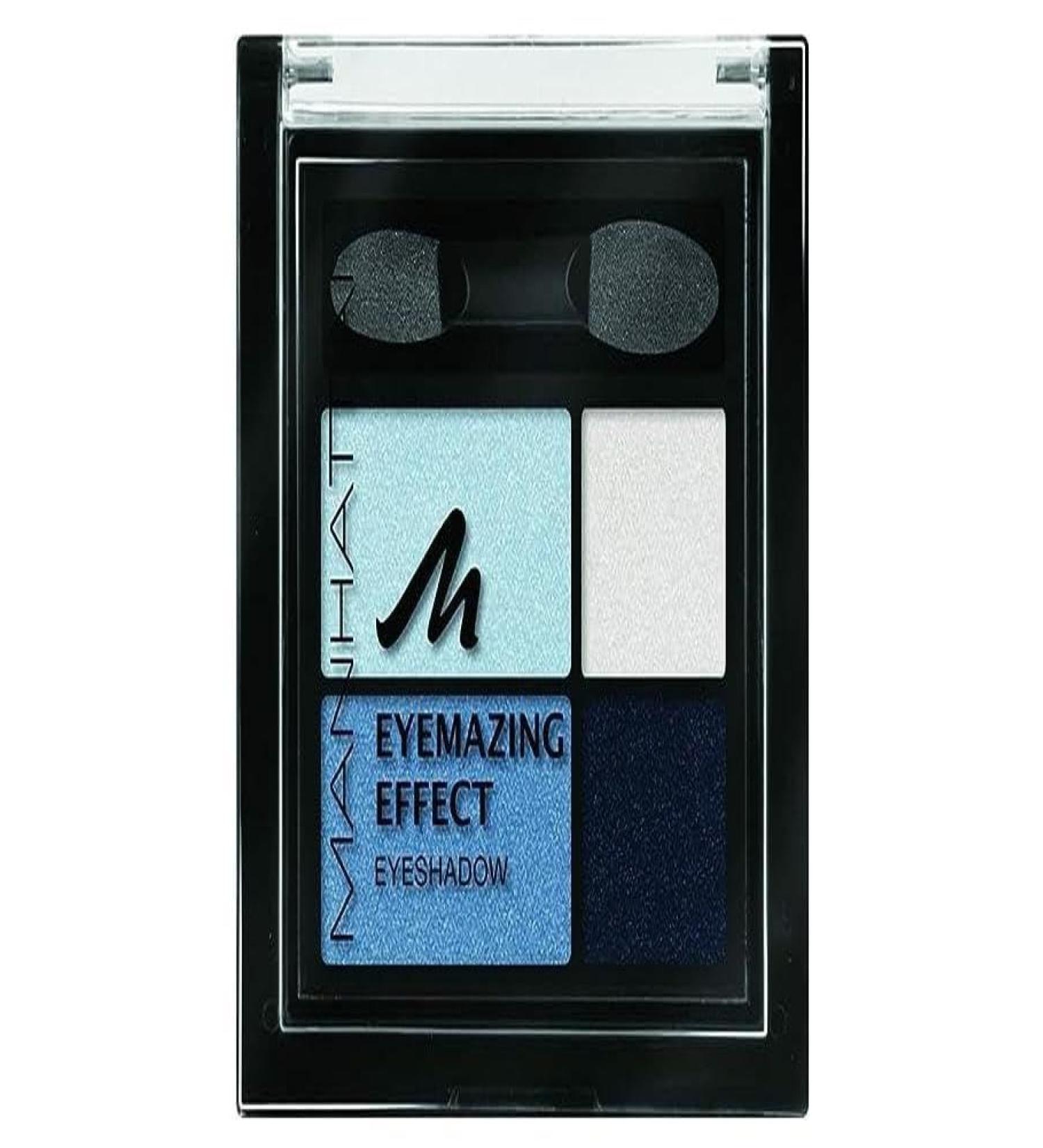 Manhattan Eyemazing Effect Eyeshadow-make-up pallet made of four shimmering eyeshadow colors for Smokey Eyes-Color Got the Blues 71W-1 x 5g 71W GOT The Blues 5 G (1 Pack)
