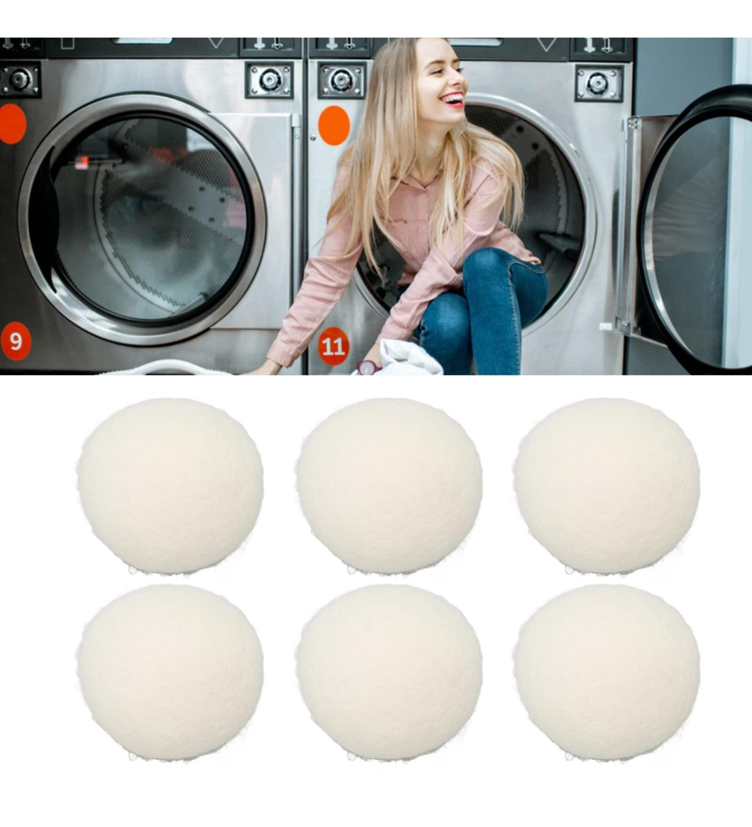 Wool Drying Balls Laundry Drying Balls 6pcs Wool Drying Balls Reusable Skin Friendly Static Reduction Time Saving Fabric Softener for Clothes Laundry (6cm) - Buy Online on SooperMarket.com