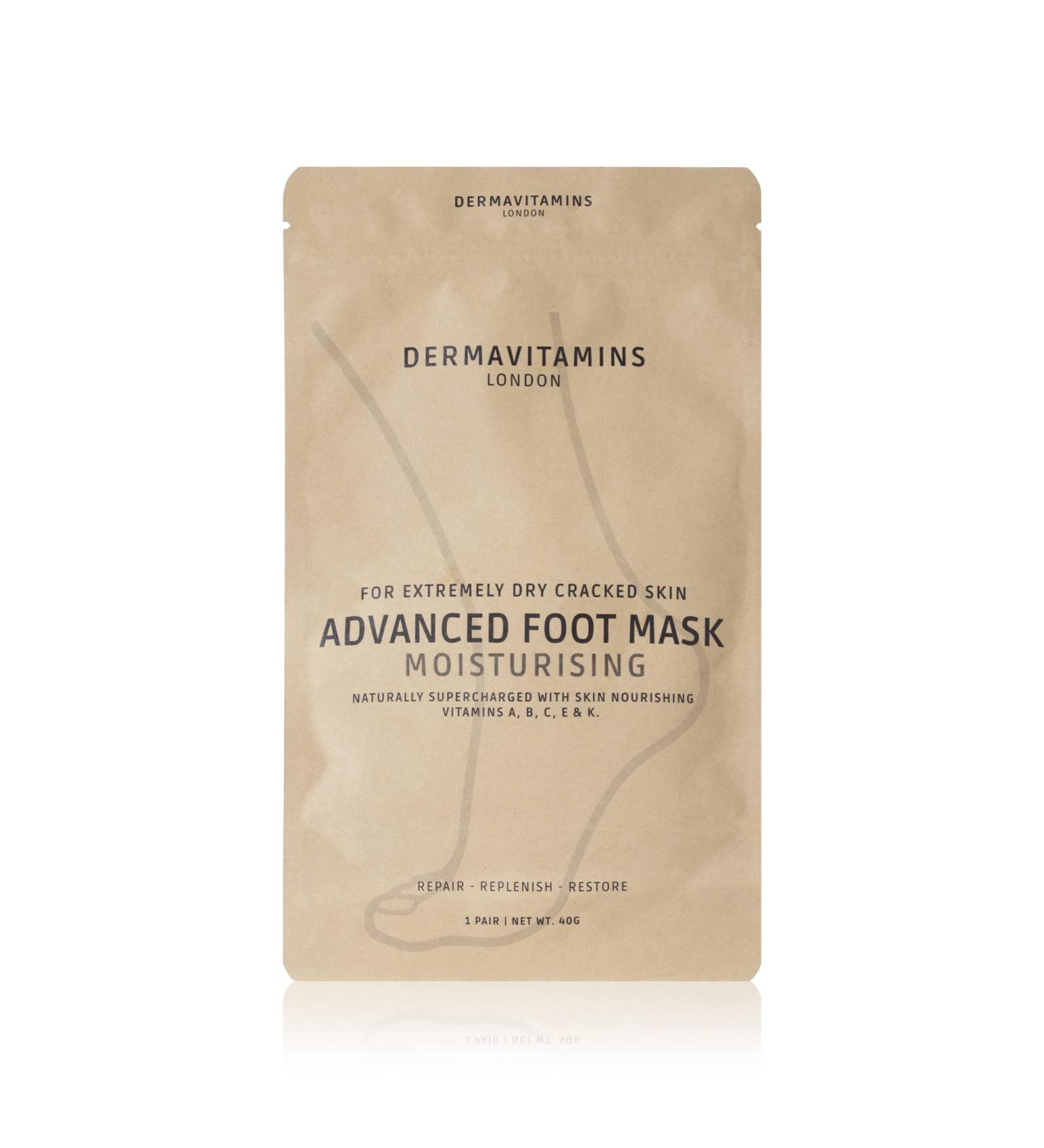 Dermavitamins Advanced Foot Mask Bag - Hydrating and Repairing Dry Feet - Buy Online on SooperMarket.com