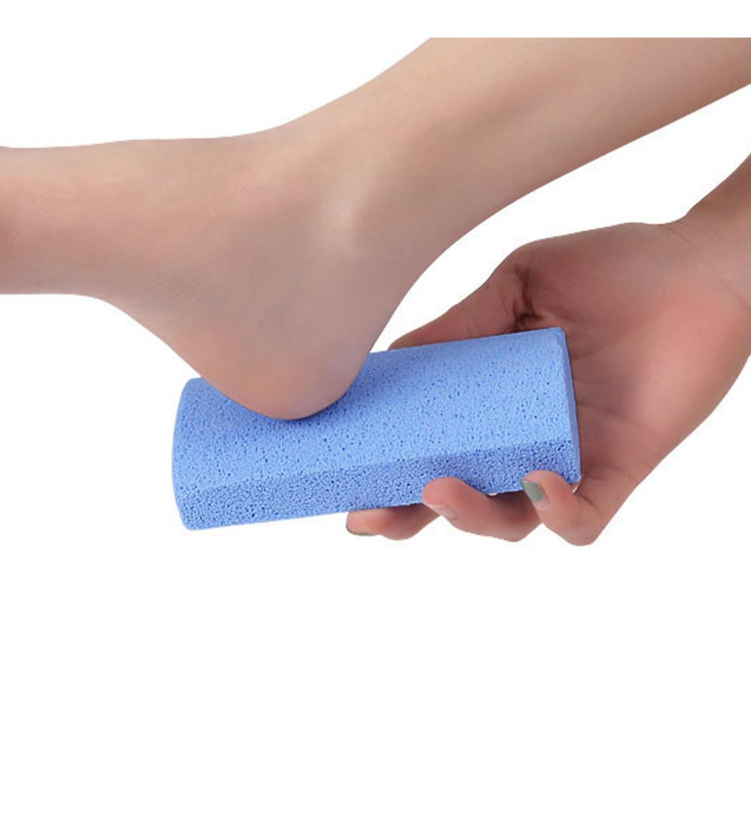 Foam Glass Callus Remover Pumice Stone Dead Skin Removal Soften Feet Portable Design for Professional Foot Care with Hygienic Foot Exfoliation Tool (Blue) - Buy Online on SooperMarket.com