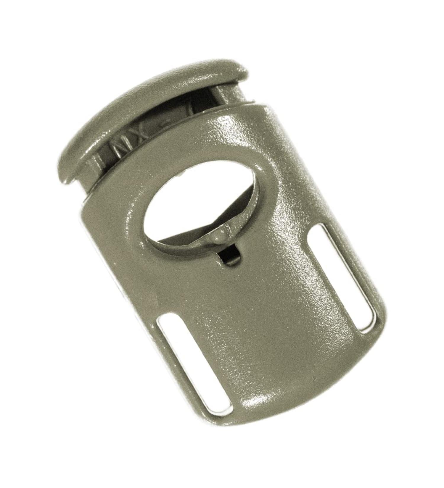 Ellipse Spring Cord Lock - 1/4 Inch Cord Lock Stoppers (10 Pack Coyote Brown) Coyote Brown 10 Pack