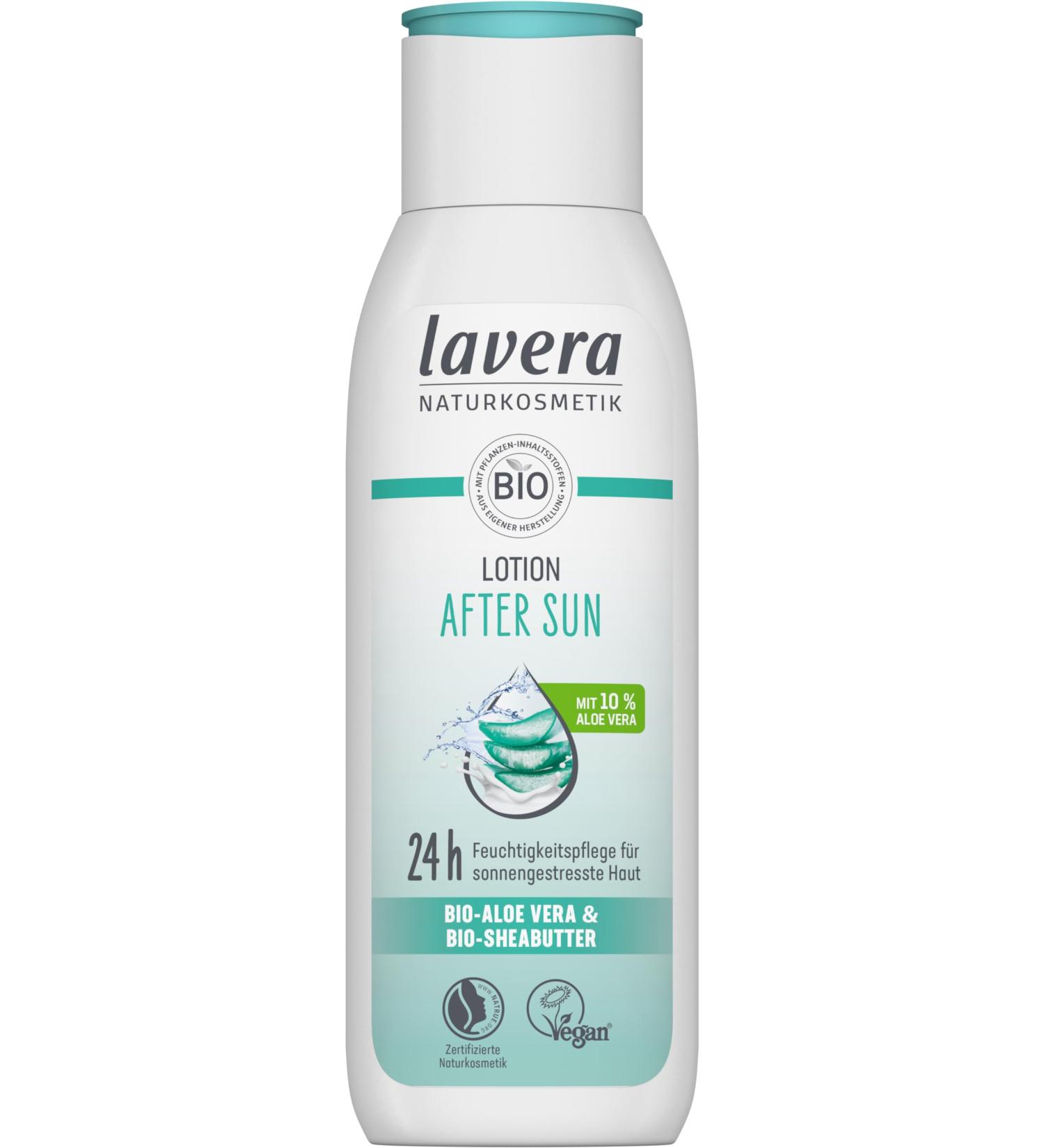 Lavera After Sun Lotion 200 ml - Soothing & Cooling Moisturizer | Vegan Natural Cosmetics | 24-Hour Sun Protection - Buy Online on SooperMarket.com