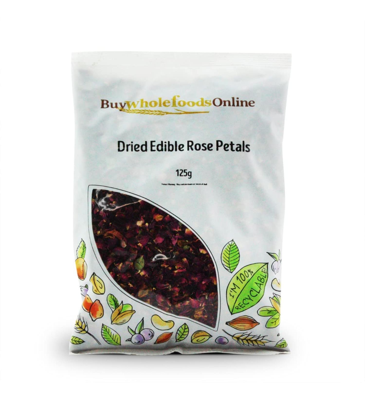 Dried Edible Rose Petals 125g (BWFO)