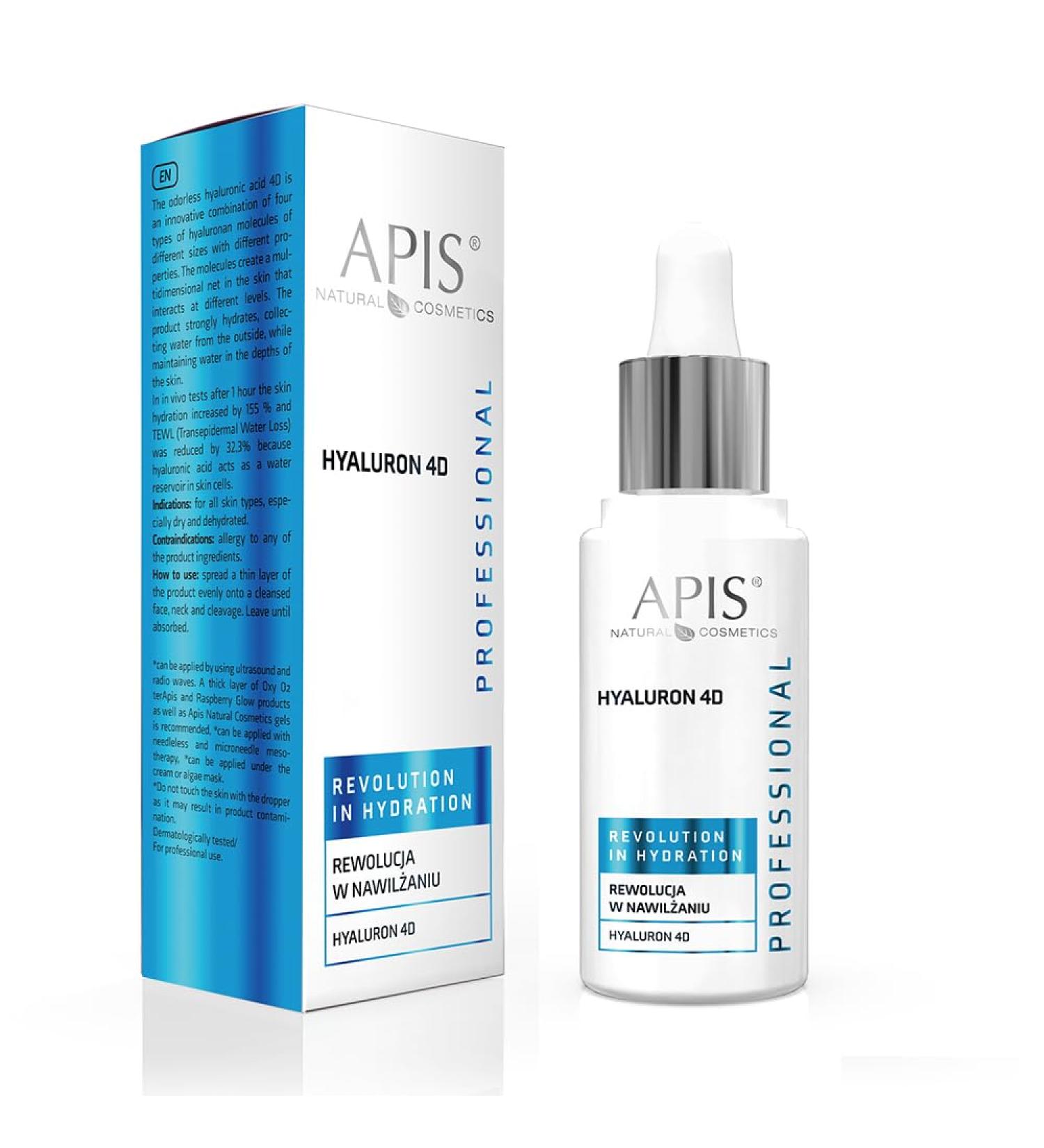 APIS HYALURON 4D Hyaluronic Acid | Revolution in Hydration | 30 ml - Buy Online on SooperMarket.com