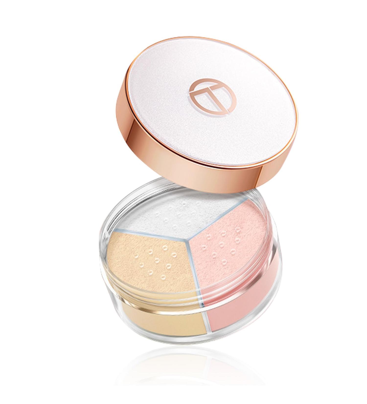 Loose Powder Setting - Triple Grid Matte Foundation for Natural Skin Tone | Lightweight Breathable & Long-Lasting Oil Control - Buy Online on SooperMarket.com