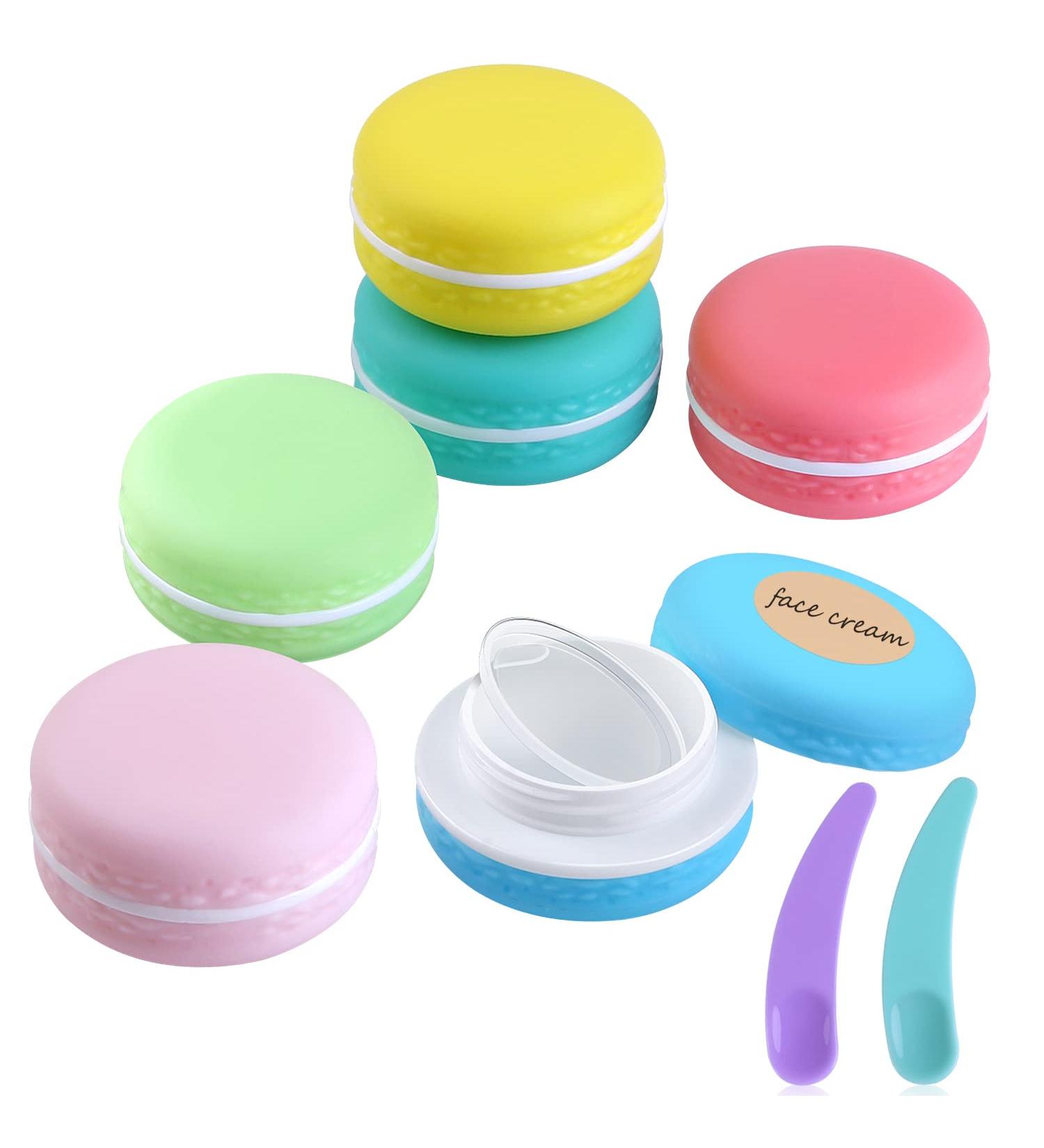 Stalife Travel Makeup Pots for Cream Small Sample Pot for Cosmetics Leakproof Mini Jars Toiletries Moisturiser with Lables (Plastic 6 Pcs) - Buy Online on SooperMarket.com