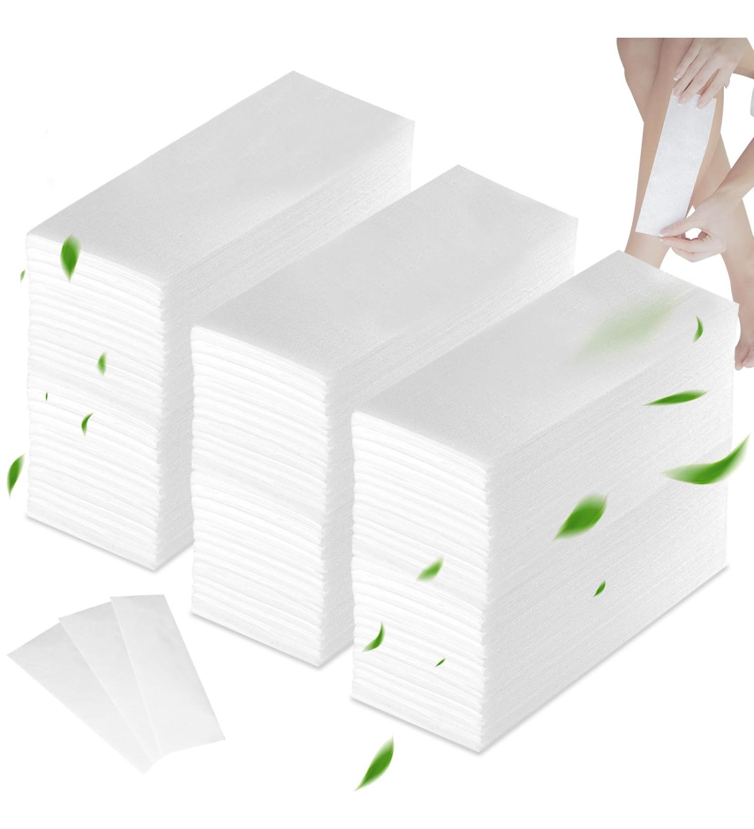 1000 Fleece Strips for Hair Removal | Wax Stripes Sugar Paste Eyebrow & Bikini Waxing - Gentle & Effective - Buy Online on SooperMarket.com
