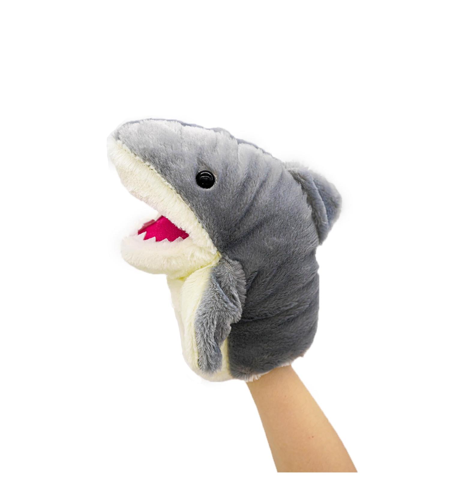 Lilizzhoumax Shark Hand Puppet Plush Toy - Interactive Role-Playing & Early Education Toy for Kids - Buy Online on SooperMarket.com