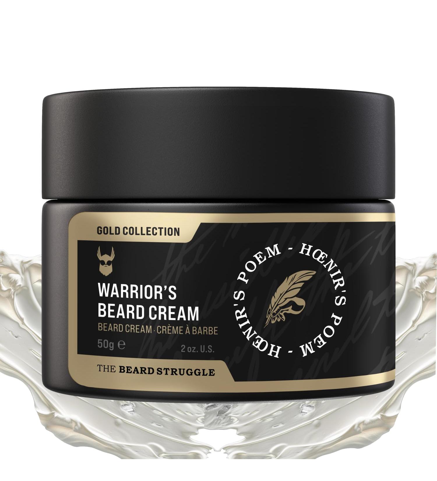 Beard Cream for Men by Beard Struggle - Hoenir's Poem Beard Butter Moisturizer & Softener | Itch Relief Hydration with Avocado & Jojoba Oils | 50g - Buy Online on SooperMarket.com