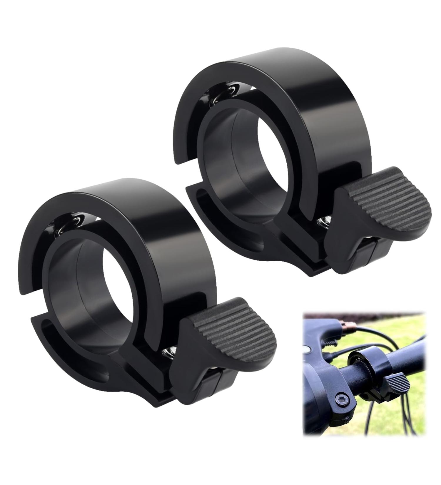 Funtery Bicycle Bell - 2 Pieces for Kids & Adults | MTB Racing Bike Bell | Fits 22-24 mm Handlebars - Buy Online on SooperMarket.com