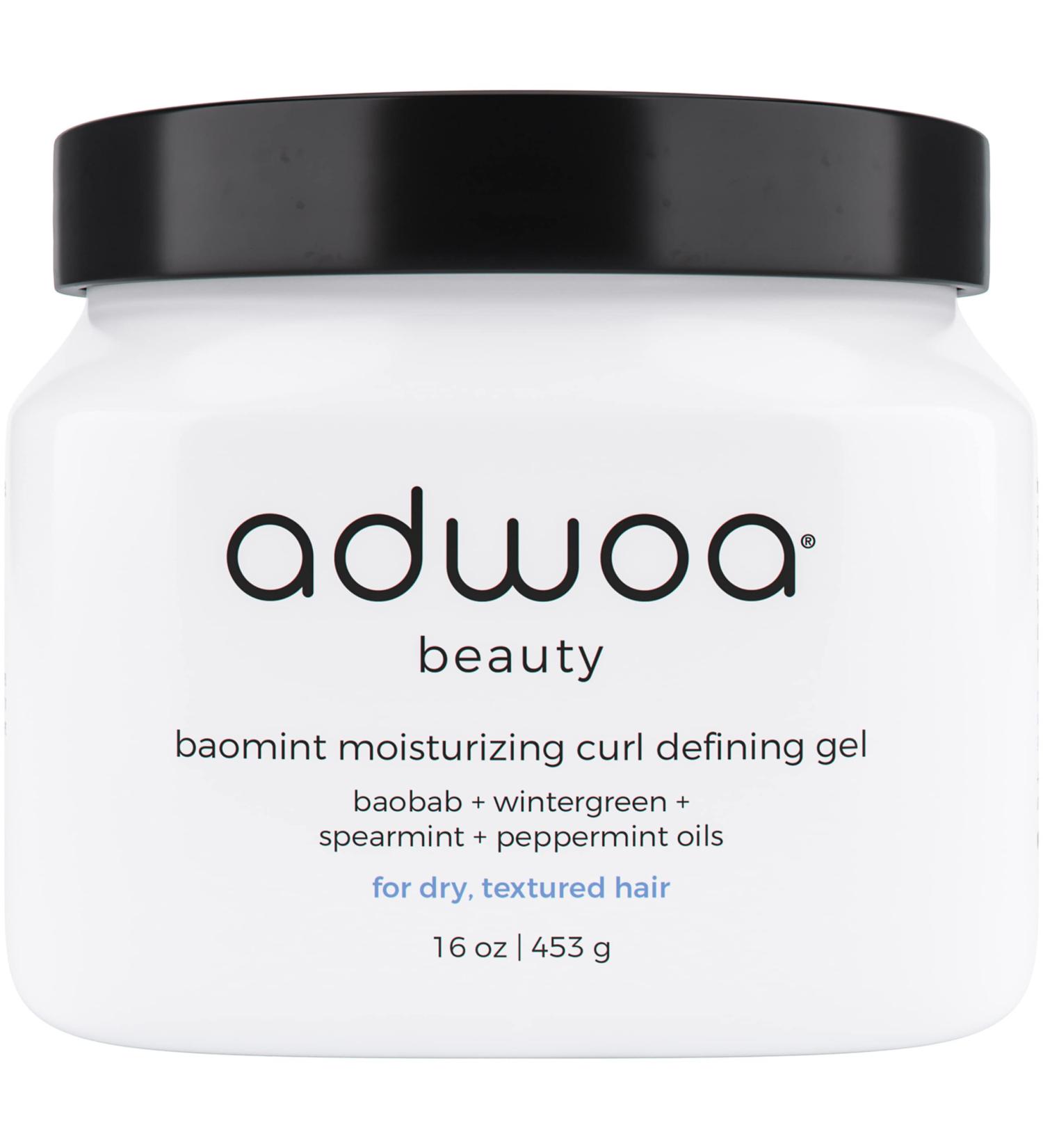 Adwoa Beauty Baomint Moisturizing Curl Defining Gel 16 oz - Mint Infused | 16 Fl Oz - Buy Online on SooperMarket.com