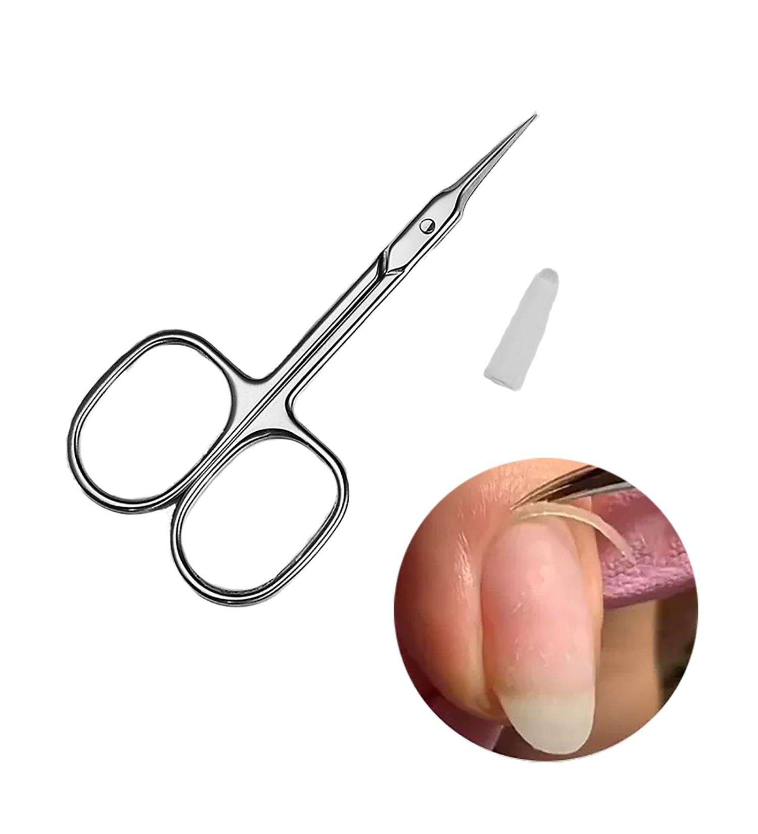 Cuticle Scissors Stainless Steel Small Manicure Scissors Nail Scissors for Women Professional Nail Scissors for Trimming Eyebrows Nose Hair Finger & Toe Nail Care - Buy Online on SooperMarket.com