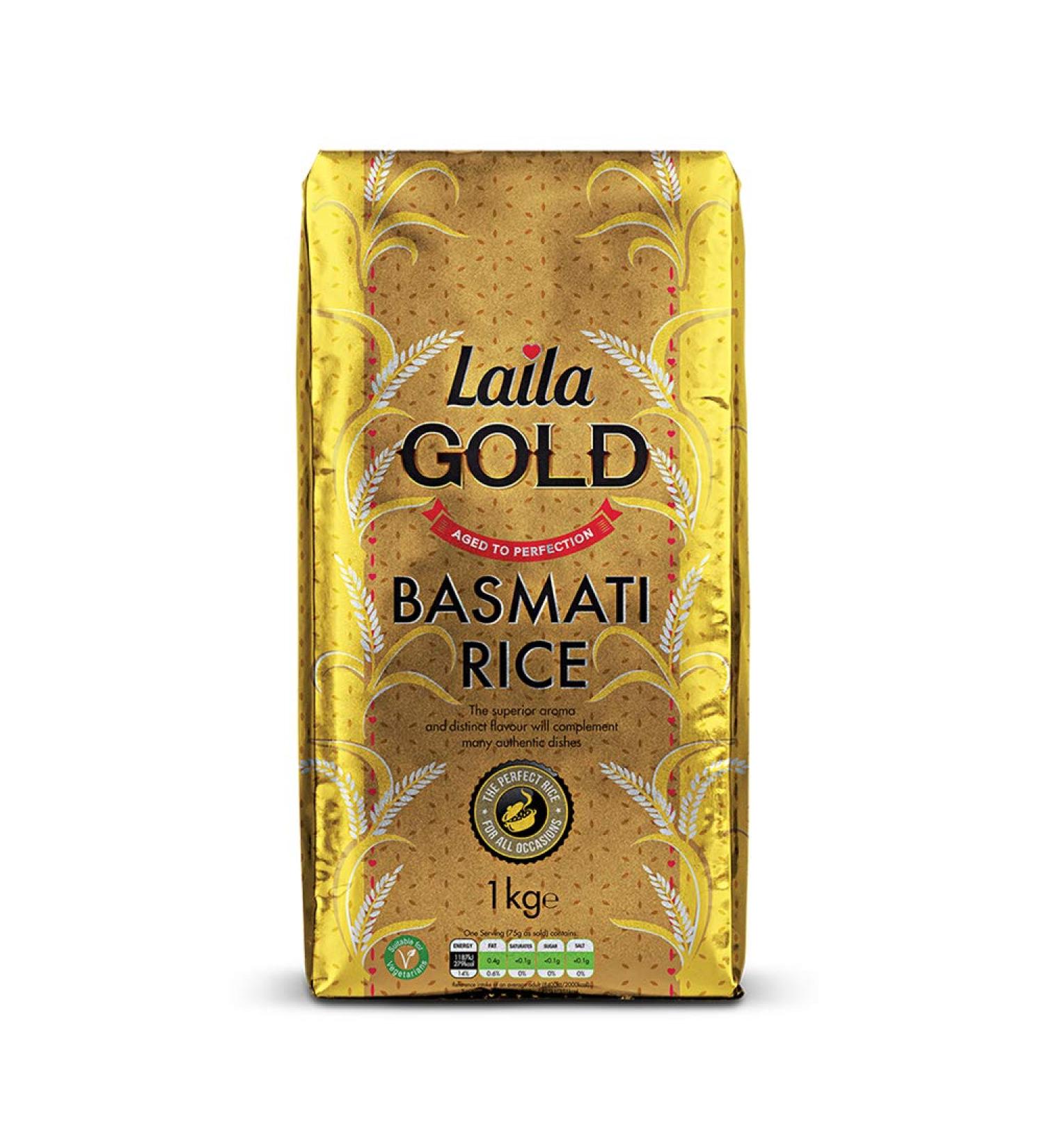 LAILA Gold Basmati Rice(Brick Pack) 10x1Kg White - Buy Online on SooperMarket.com