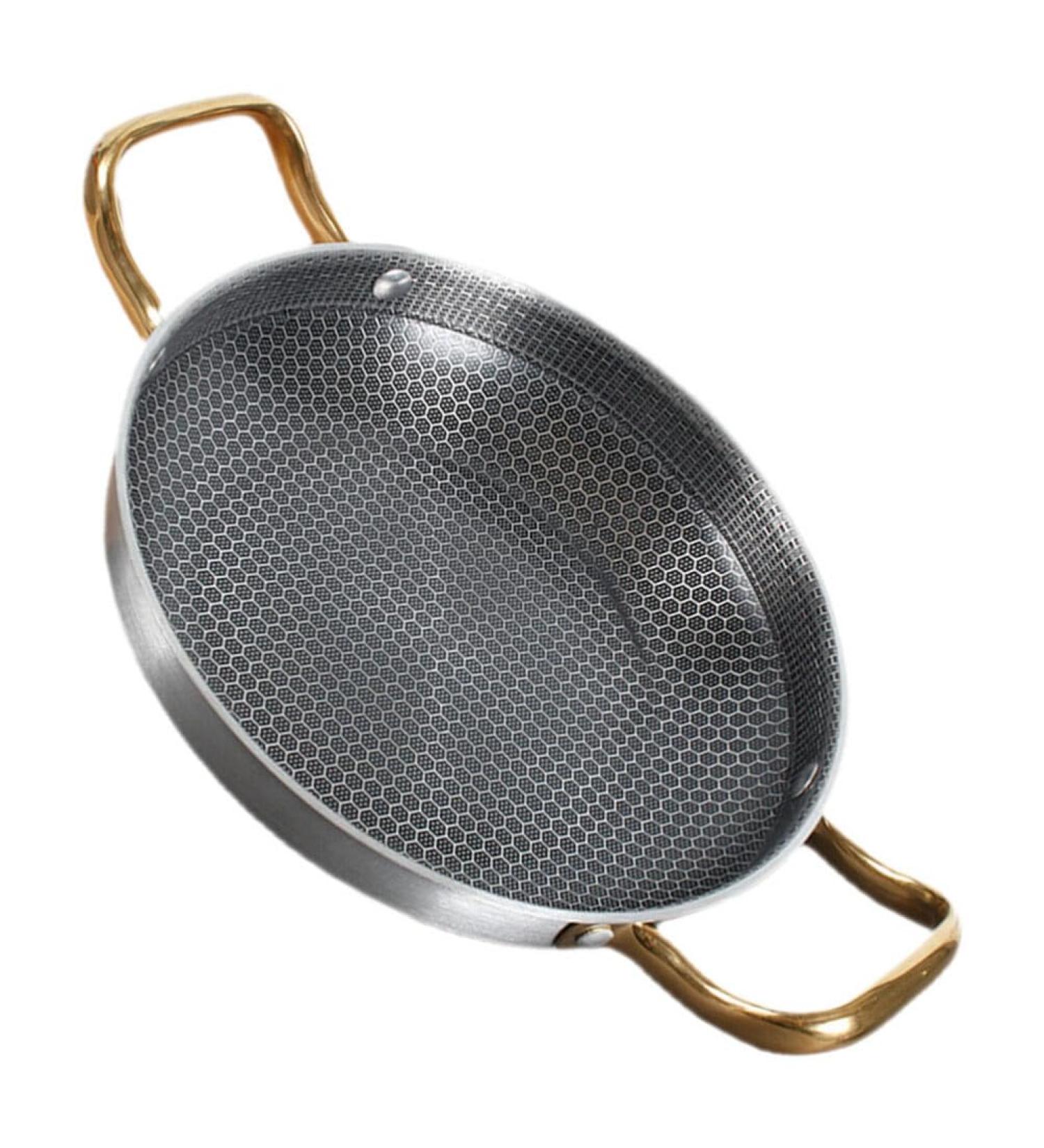 Angoily Frying Pan Griddle Honeycomb Non Stick Fry Pan Household Skillet Honeycomb Skillet Fry Pan for Outdoor Cooking Fry Pans for Cooking Stainless Steel Cooking Utensils 26c - Buy Online on SooperMarket.com